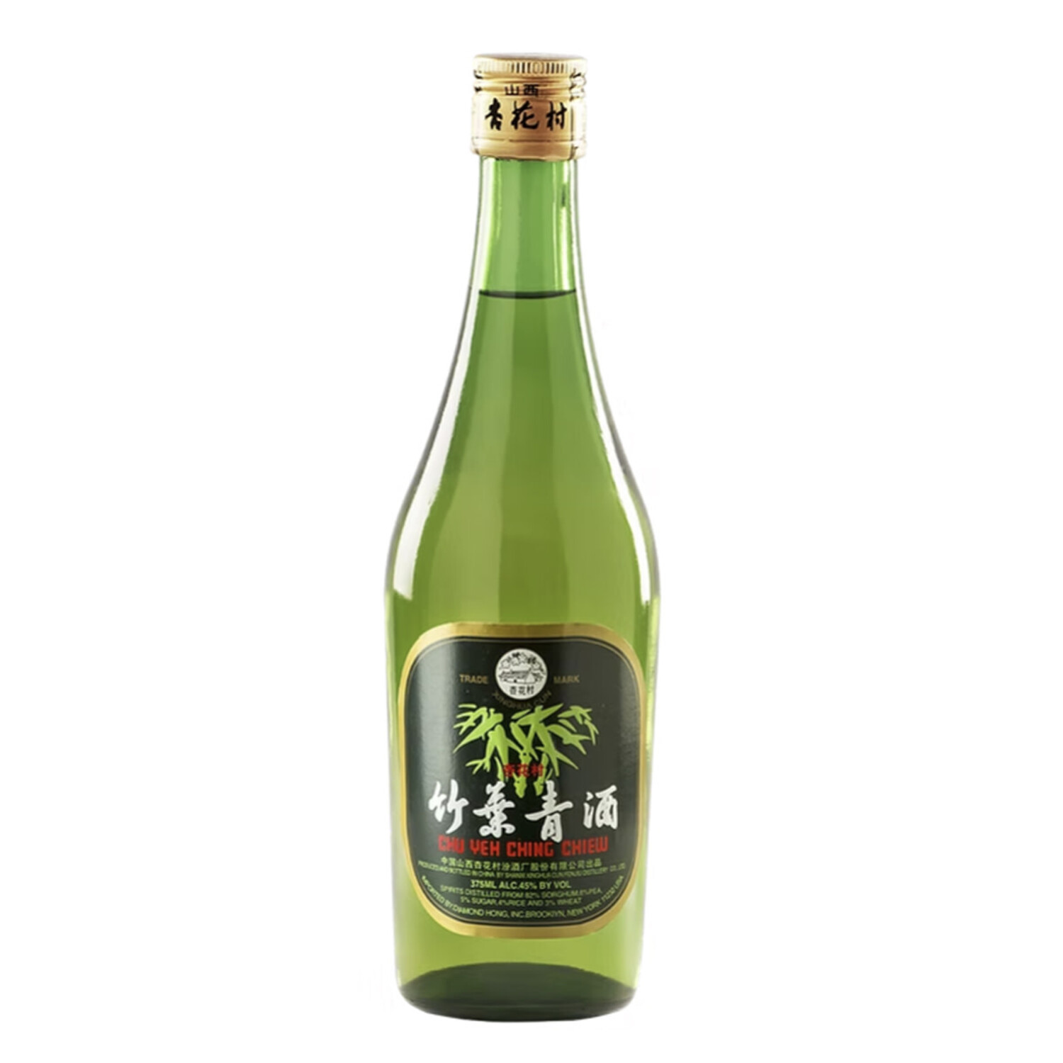 Chu Yeh Ching Chiew 375ml With No Box 竹叶青酒无盒绿瓶$17