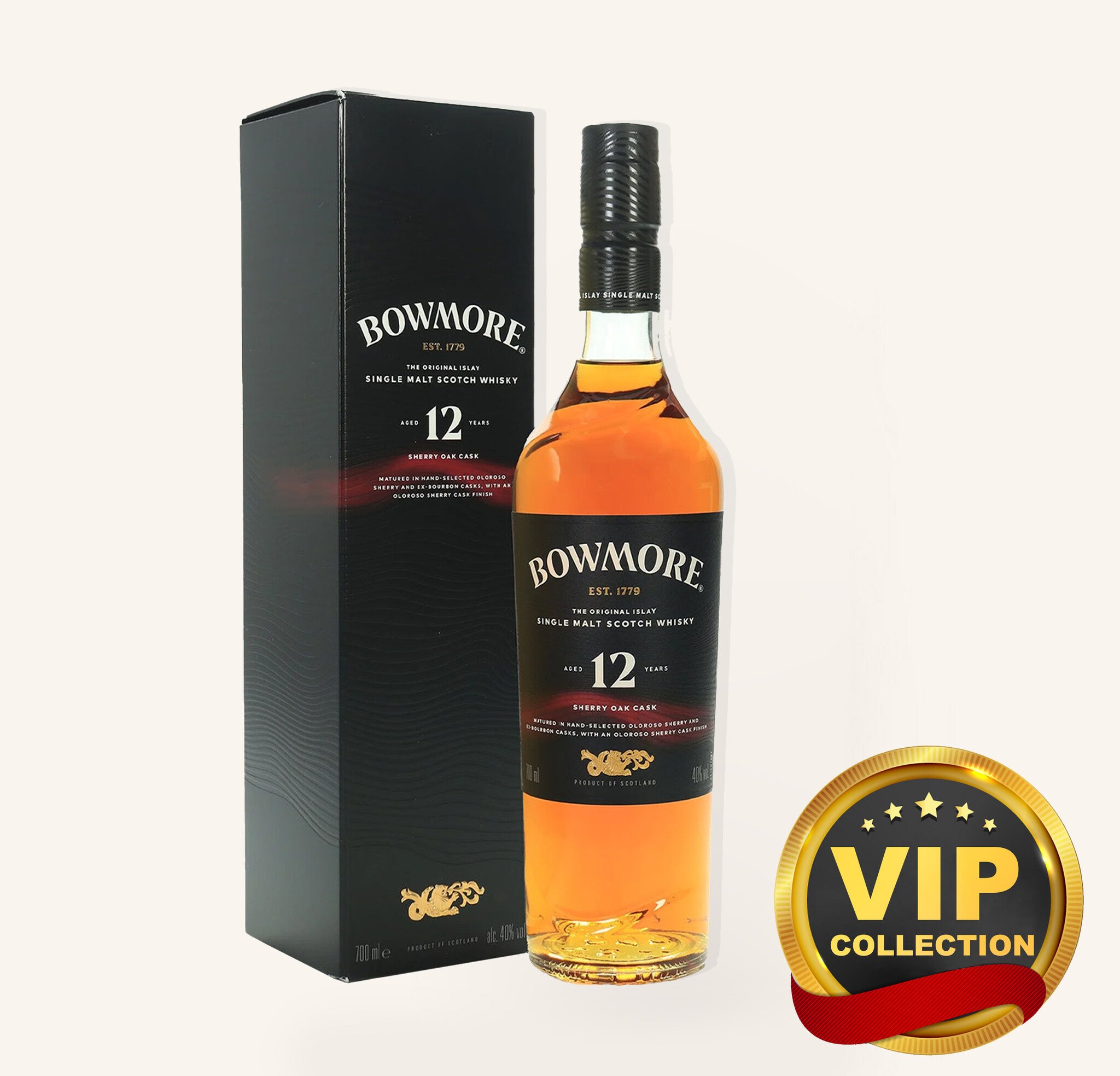 BOWMORE 12年　スコッチウィスキー Bowmore 12Yr Sherry Cask Single Malt Scotch Whisky 700ml $81
