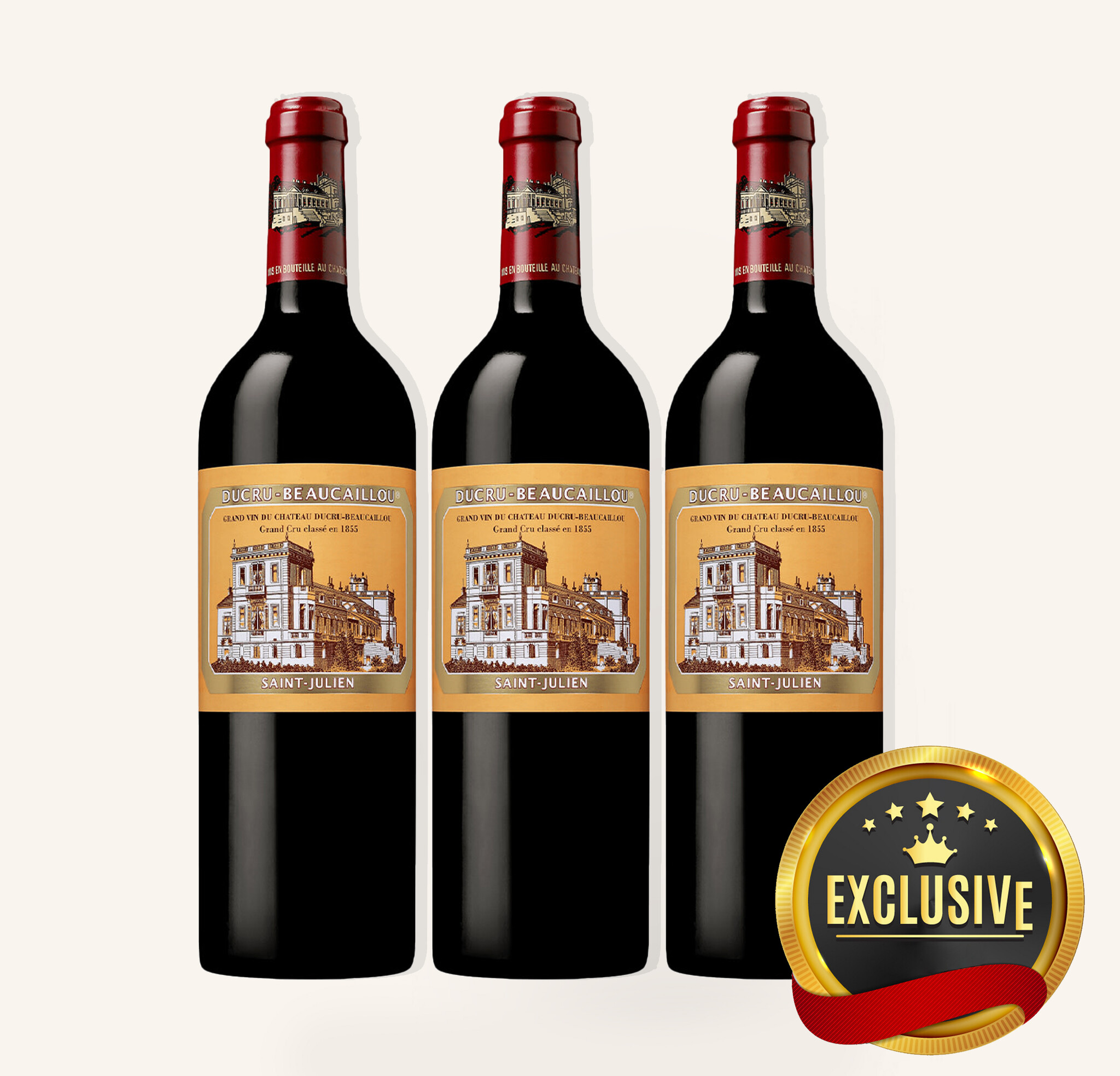Chateau Ducru Beaucaillou St-Julien Bordeaux 1995/1996/1999