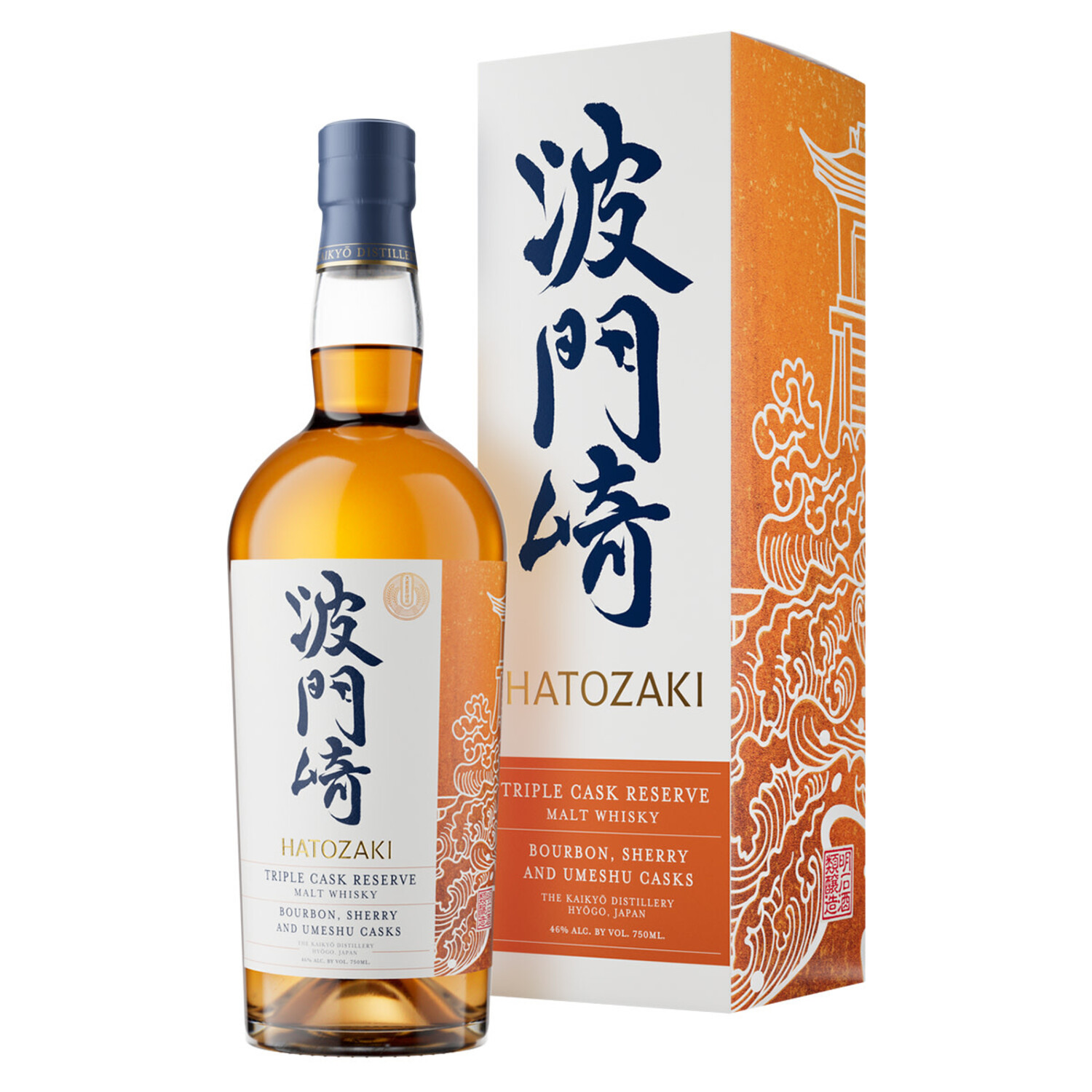 Hatozaki Whiskey Triple Cask Reserve Bourbon Sherry Casks 92 $68
