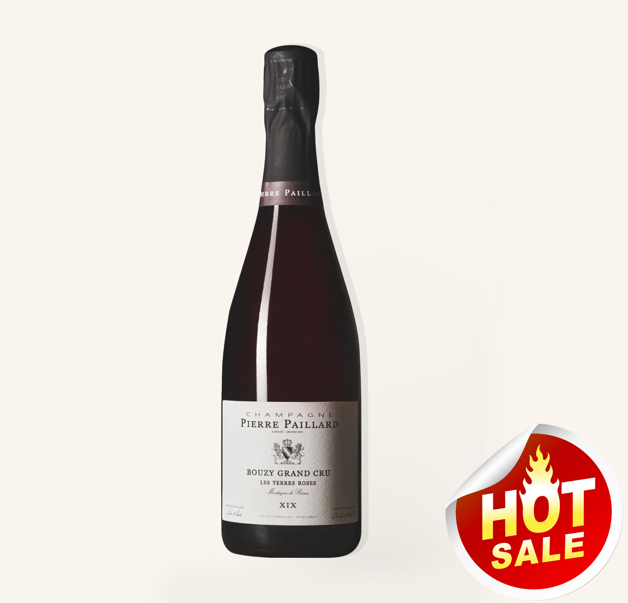 Les Terres Roses Bouzy Grand Cru Rosé Extra Brut XIX Champagne $74