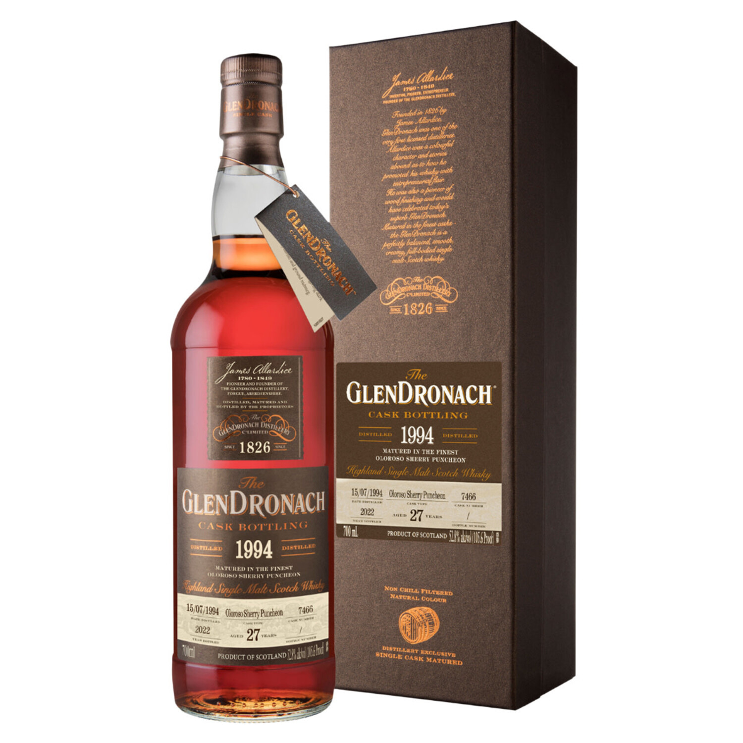 The Glendronach 1994 27Yr #7466 Oloroso Puncheon Scotch Whisky