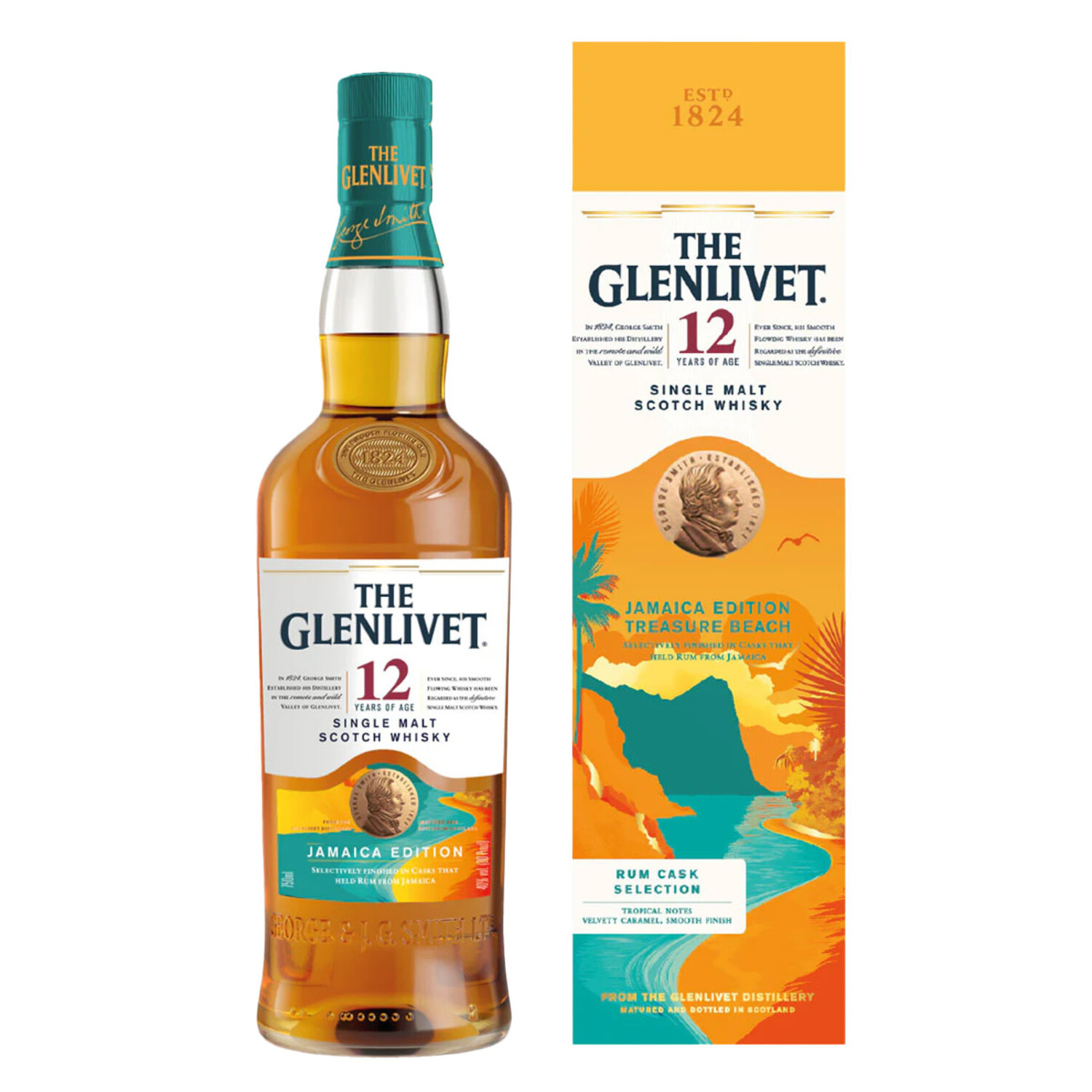 The Glenlivet Jamaica Edition 12 Yr Single Malt Scotch Whisky $48
