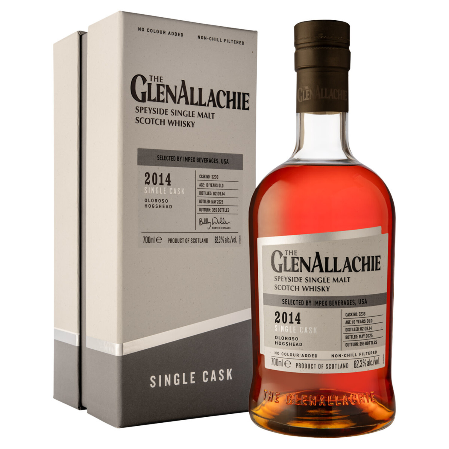 GlenAllachie 10yr 2014 Oloroso Hogshead Cask 3238 Scotch Whisky