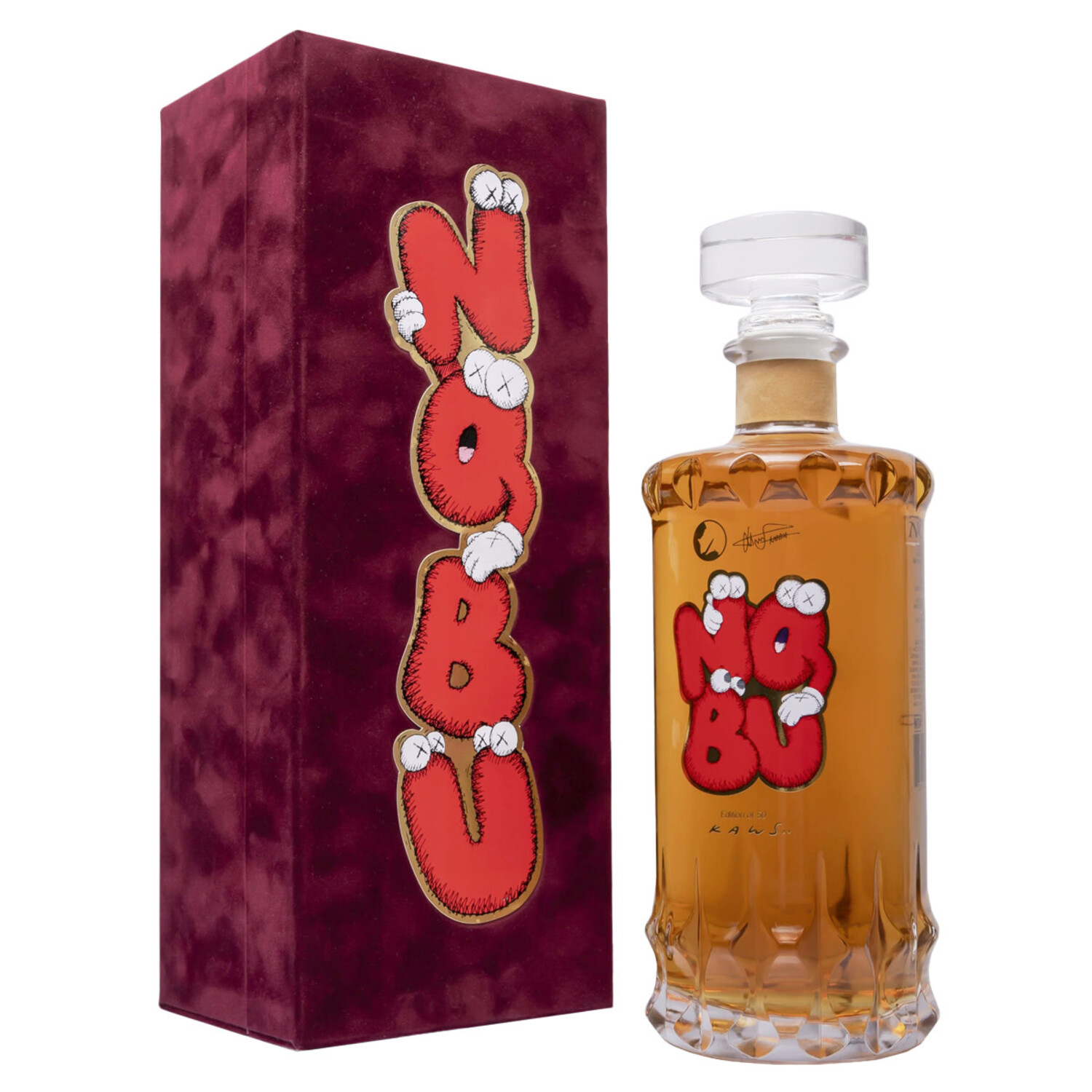 世界1650本限定 KAWS QUI NOBU 2025 Red Edition Nobu Rare 2025 KAWS Red Edition – Bonded Bottle Shop By Whiskey Bonded