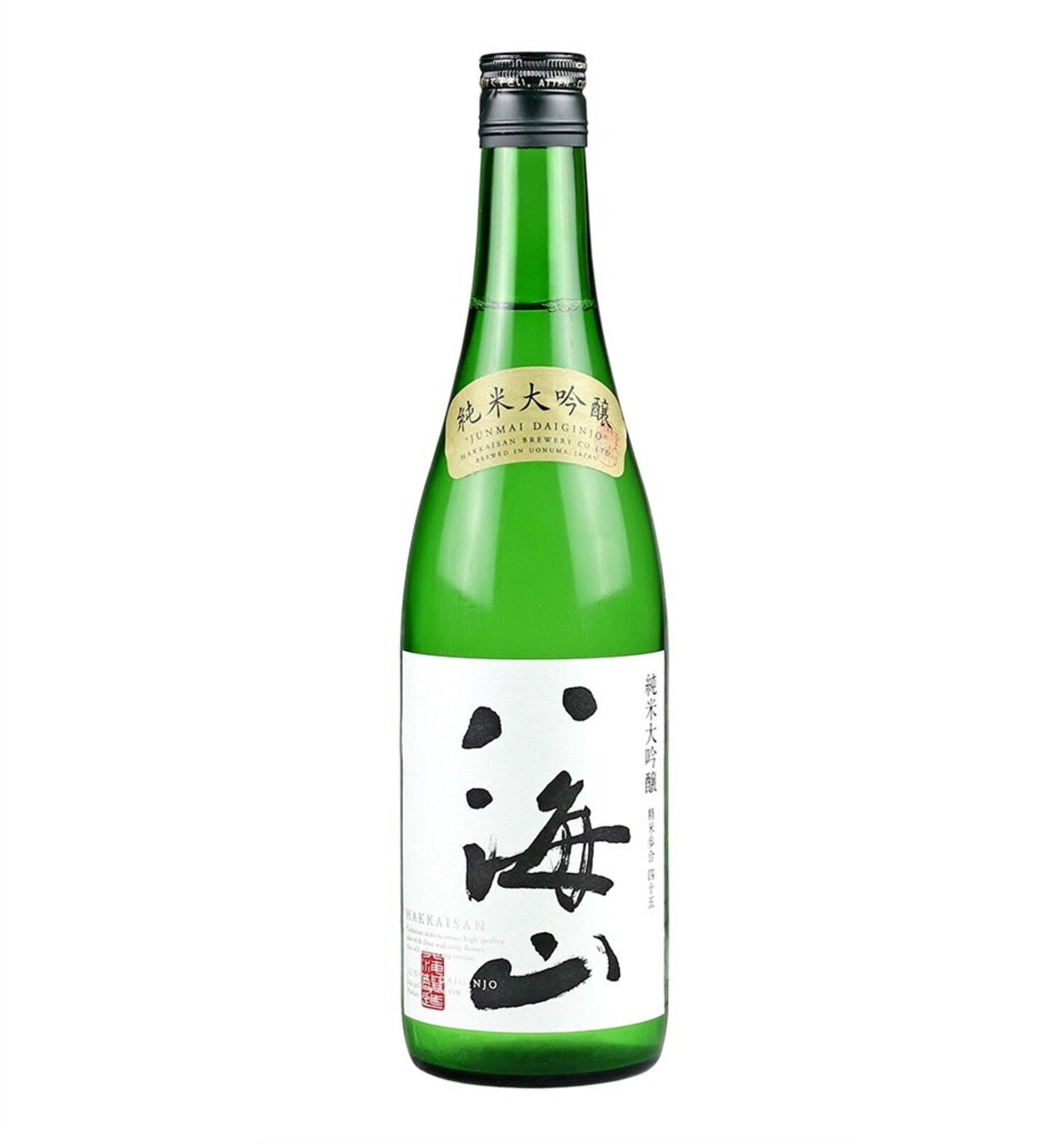 Hakkaisan 45 Junmai Daiginjo Sake 720ml 八海山純米大吟釀$32