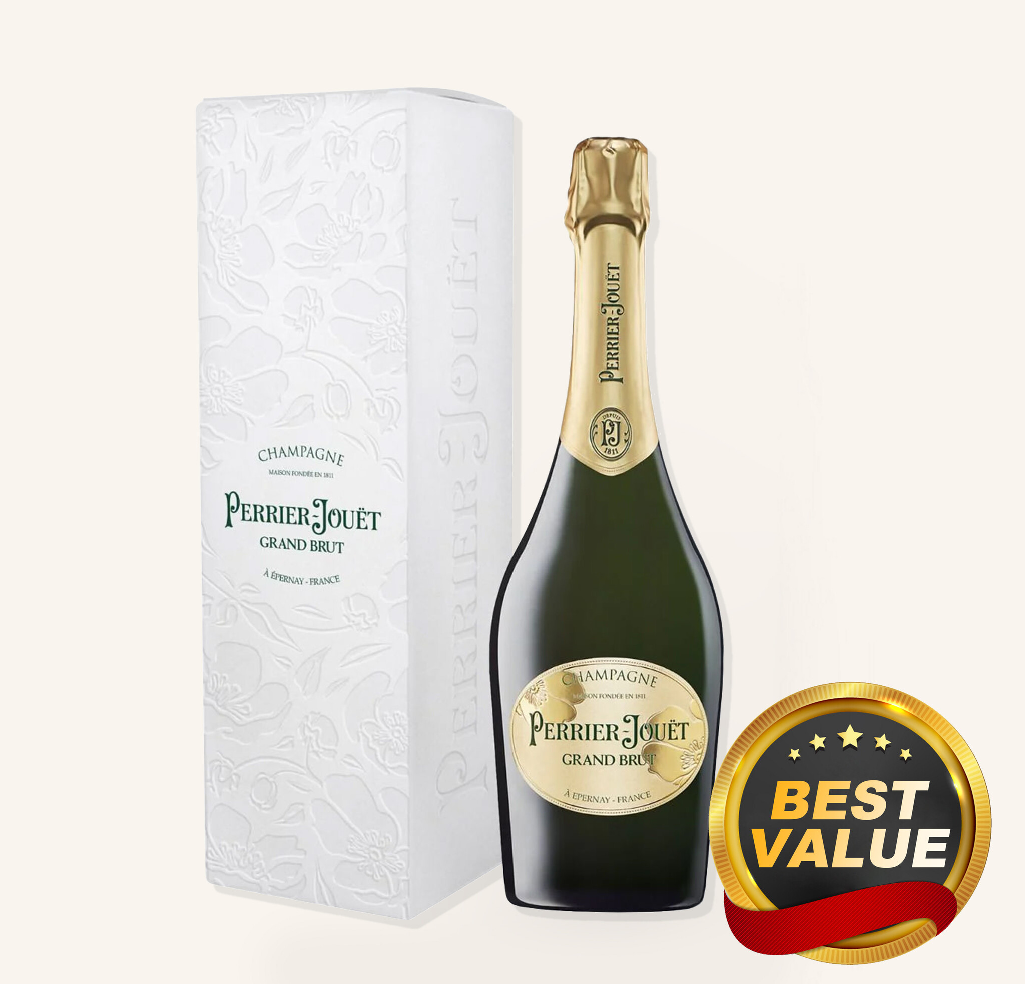 Perrier Jouet Grand Brut Shape Champagne Gift Box 2015 750ml $85