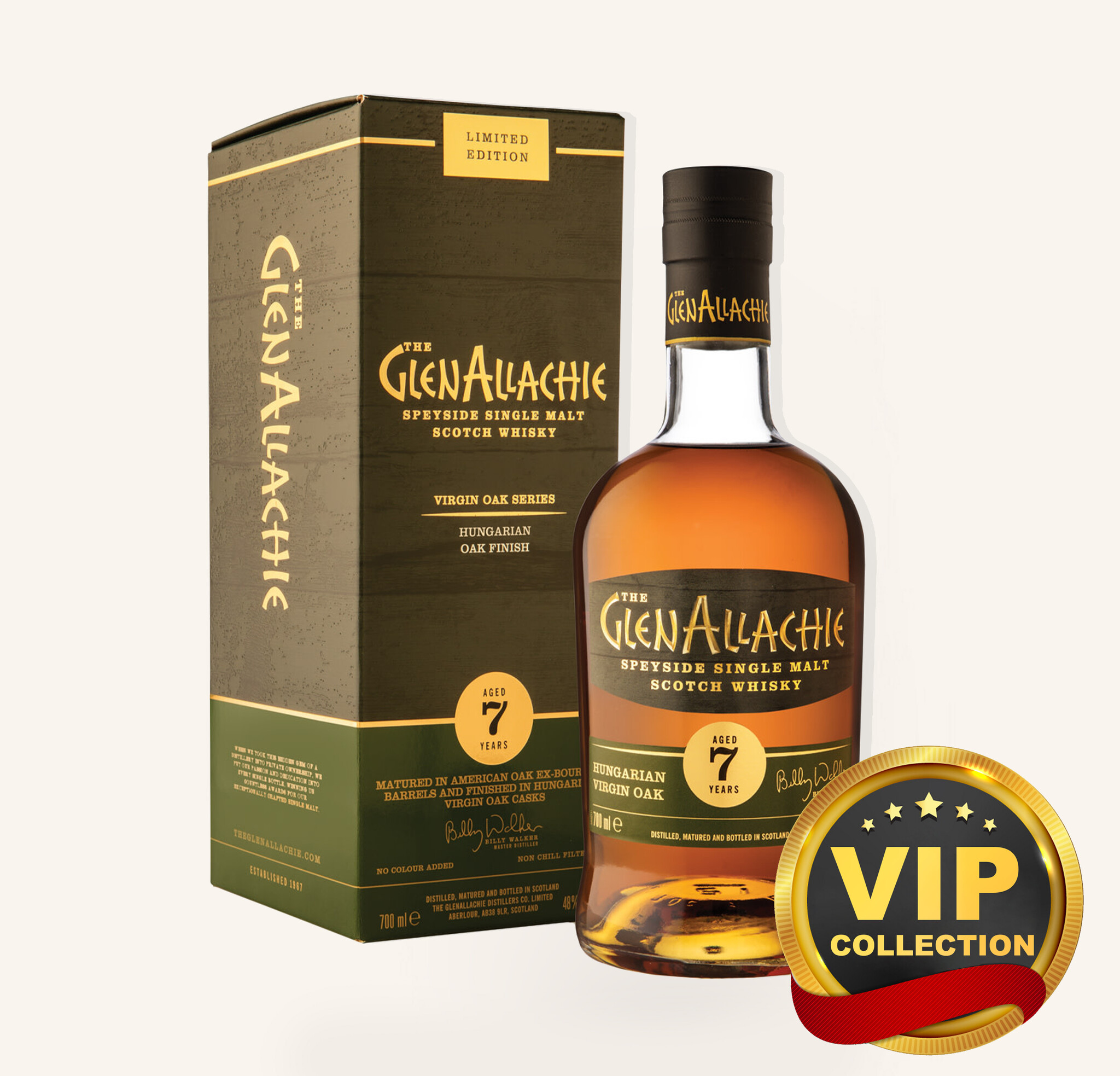 Glenallachie 7 Year Old Hungarian Virgin Oak Scotch Whisky $53