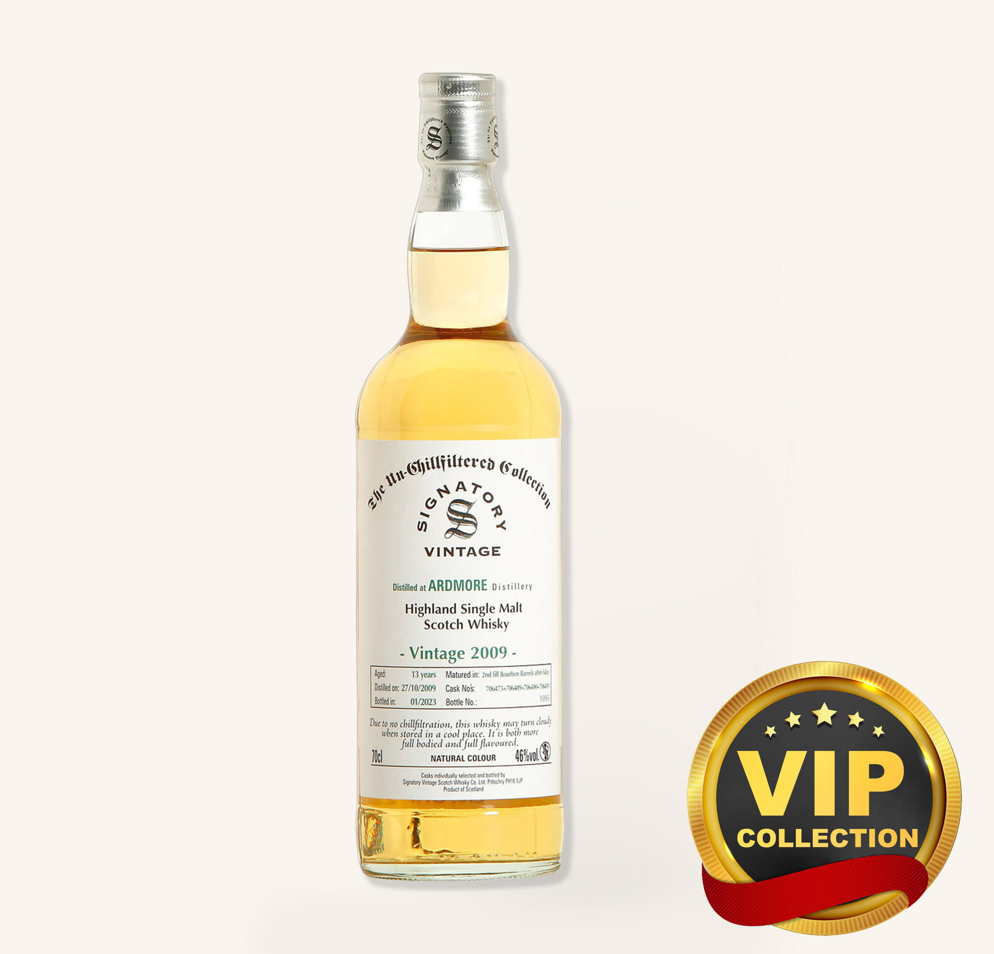 The Single Malts of Scotland Ardmore 2009 15Years Cask Whisky $113