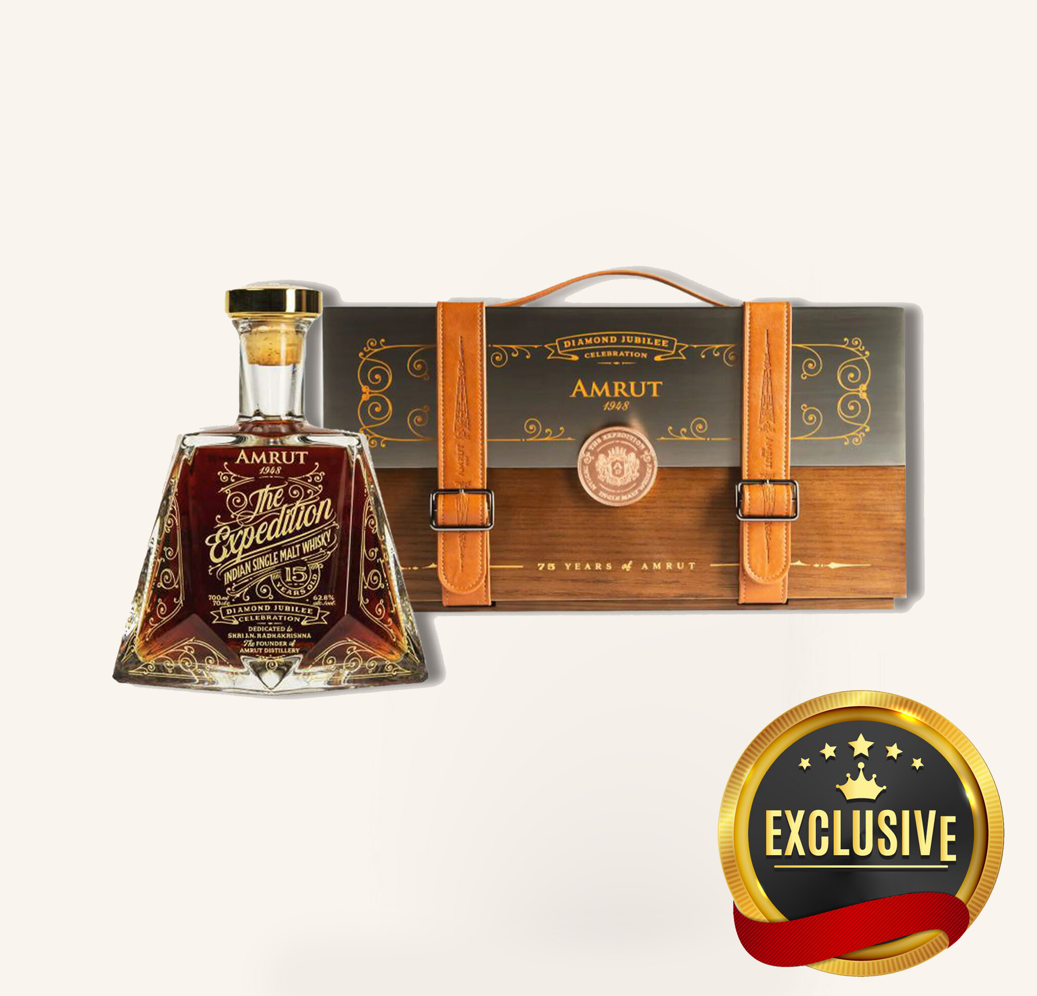 希少!! ​安積蒸溜所 阿尺 ANCIENT No.18034 Amrut Expedition Indian Single Malt Whisky 750ml $9999 - Uncle