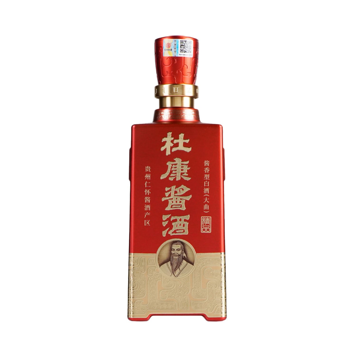 皇龍将　53% ５００ｍl JiuZu DuKang Jiang Jiu Jingpin 500ml 杜康酱酒精品红$53 - Uncle