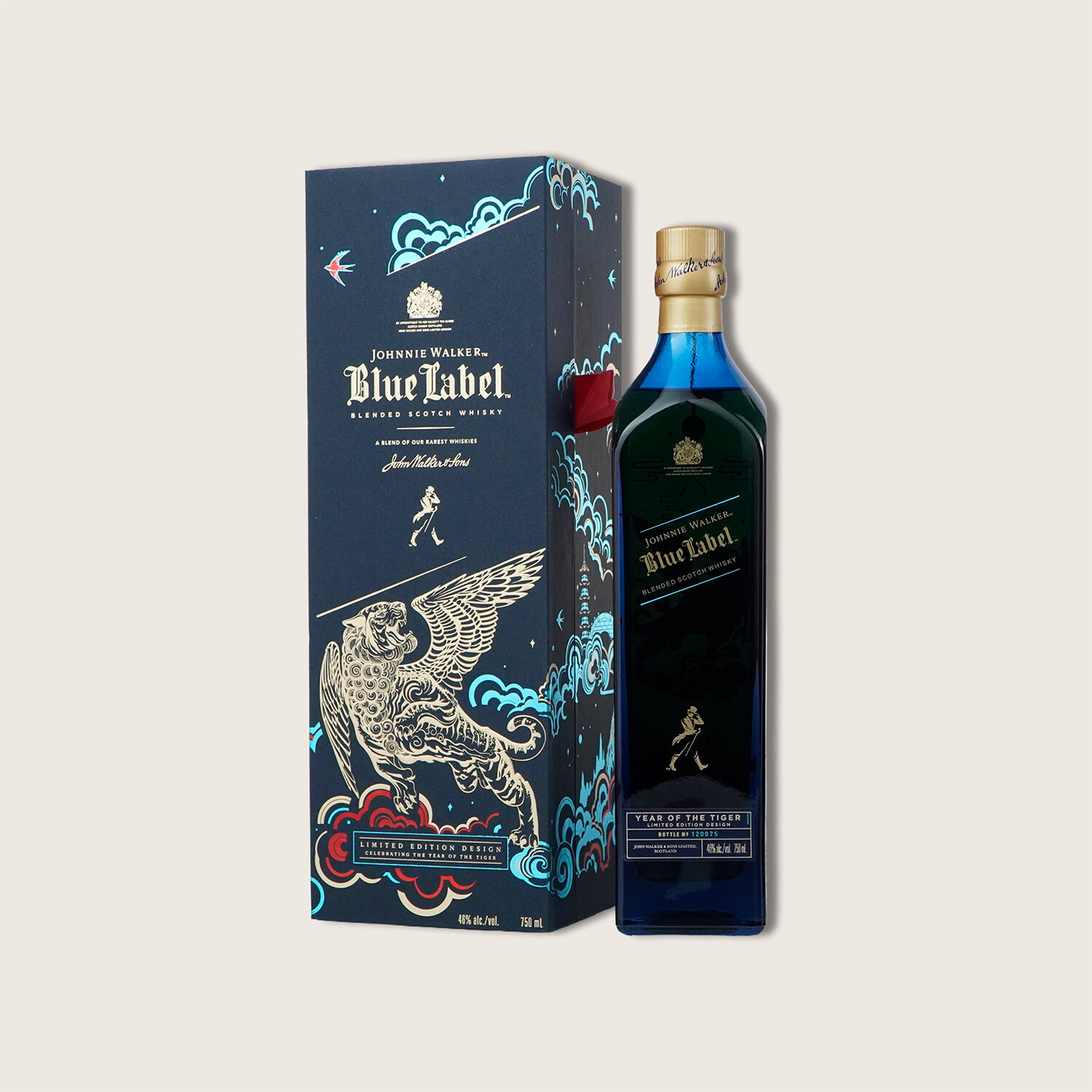 Johnnie Walker Blue Label Year of Tiger 750ml $274 FREE DELIVERY