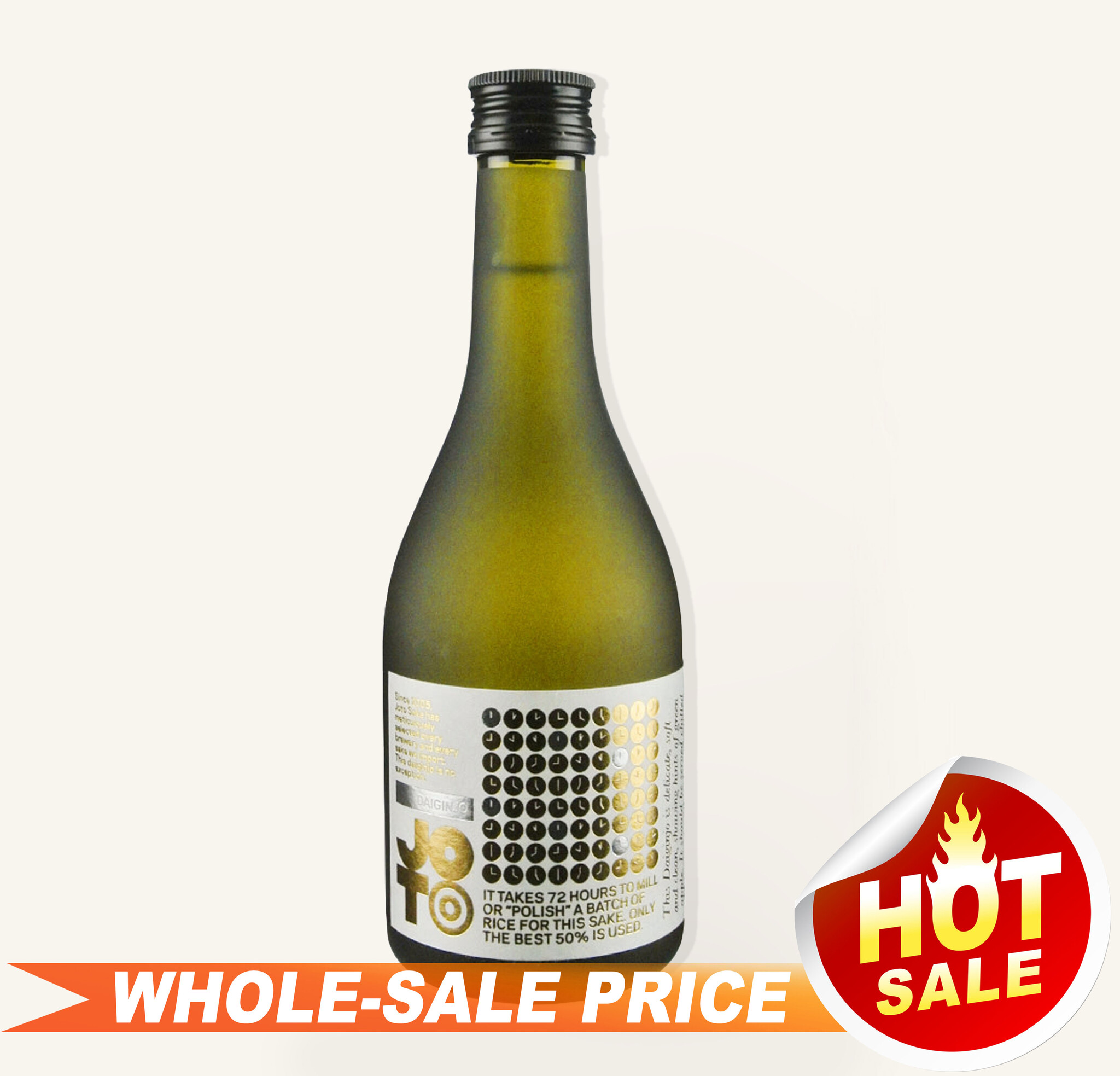 Joto One with the Clocks Daiginjo Sake 300ml 寿刀大吟醸 $22