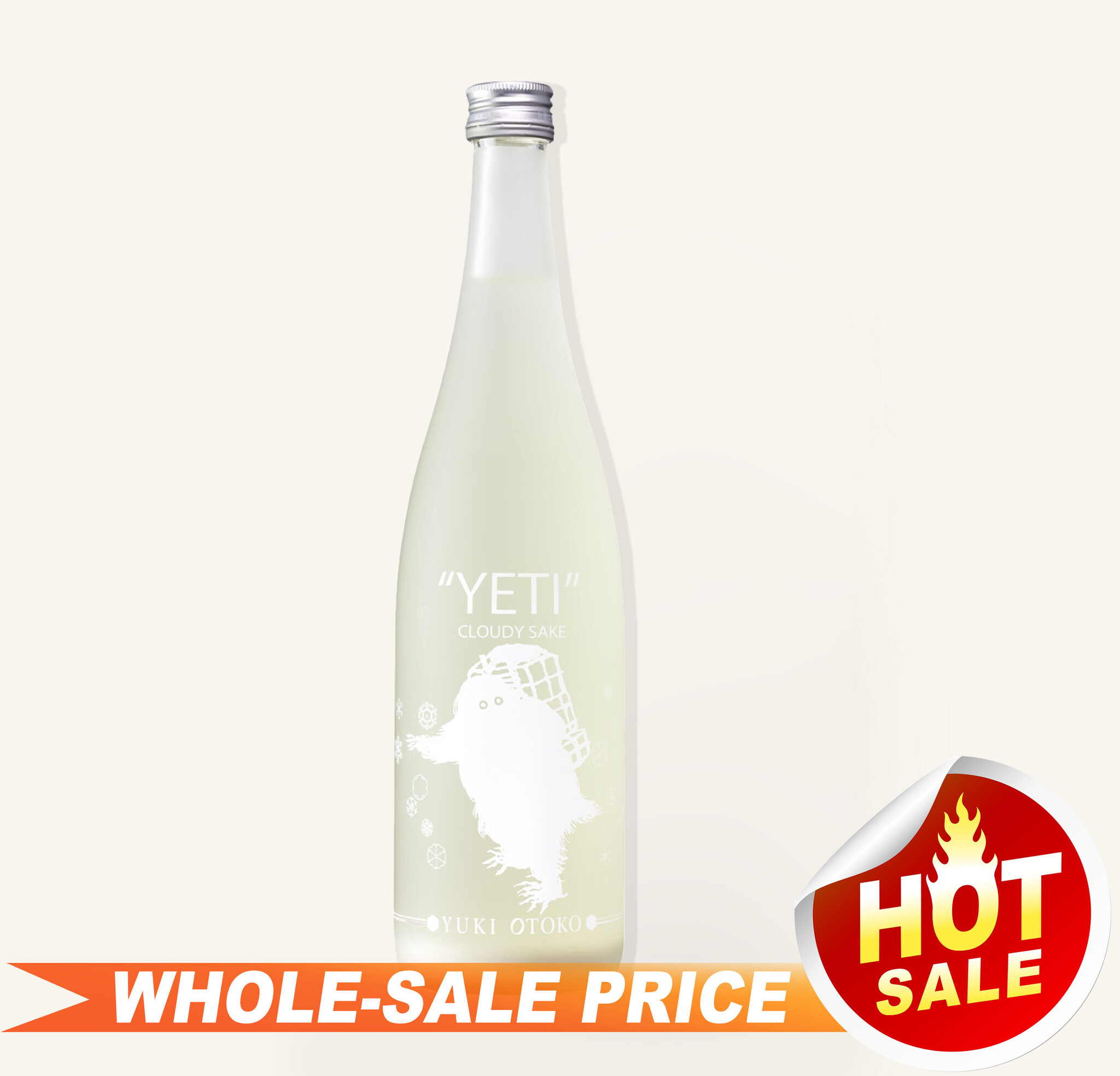 【yukibean様】#889　グリアメ×シトリン　#822-3　オパール Yuki Otoko Junmai Nigori Yeti Cloudy Sake 720ml 雪男濁酒 $31