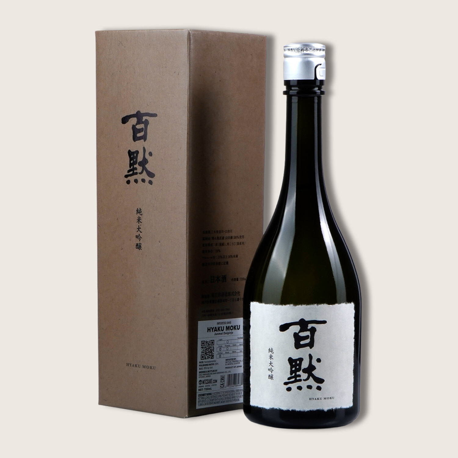 Hyaku Moku Junmai Daiginjo Sake 720ml 百黙 $44 - Uncle Fossil