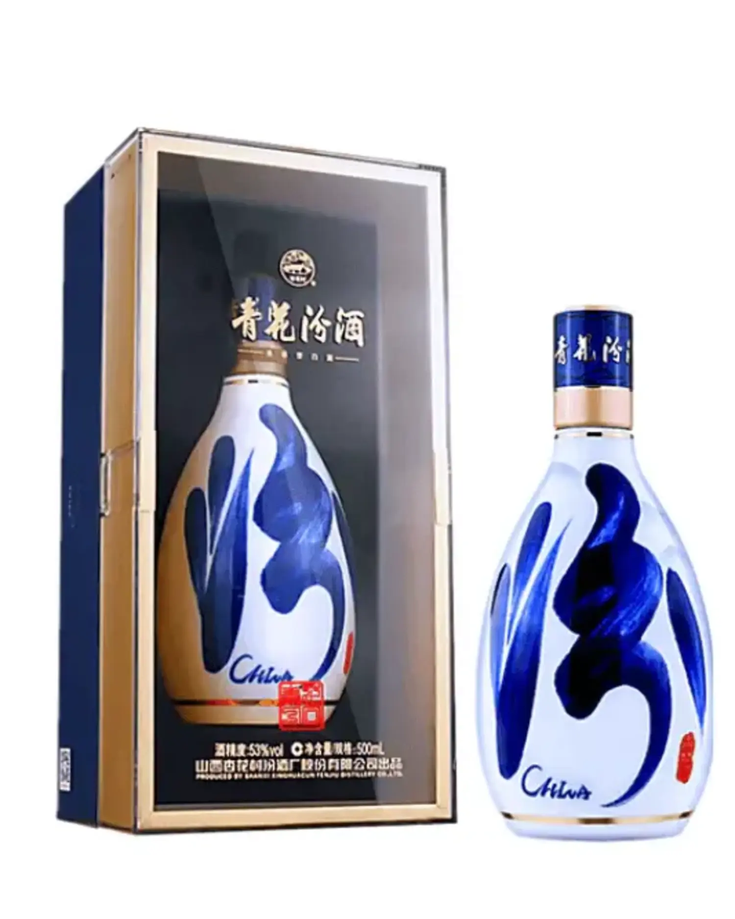 Fen Chiew Qinghua 30Yr 500ml 汾酒青花三十年$129 - Uncle Fossil