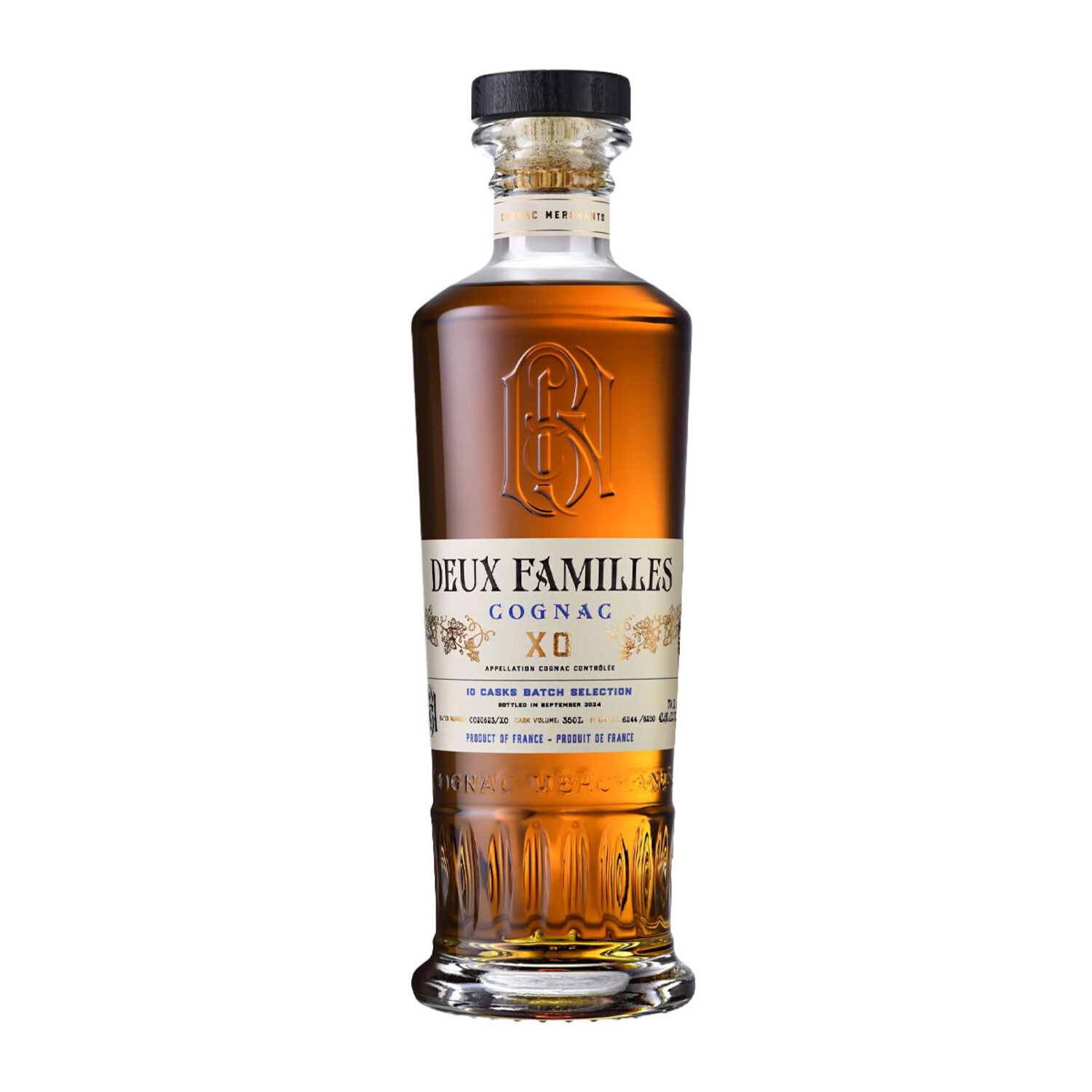 Deux Familles XO 10 Cask Batch Selection Cognac Proof 87.2 700ml