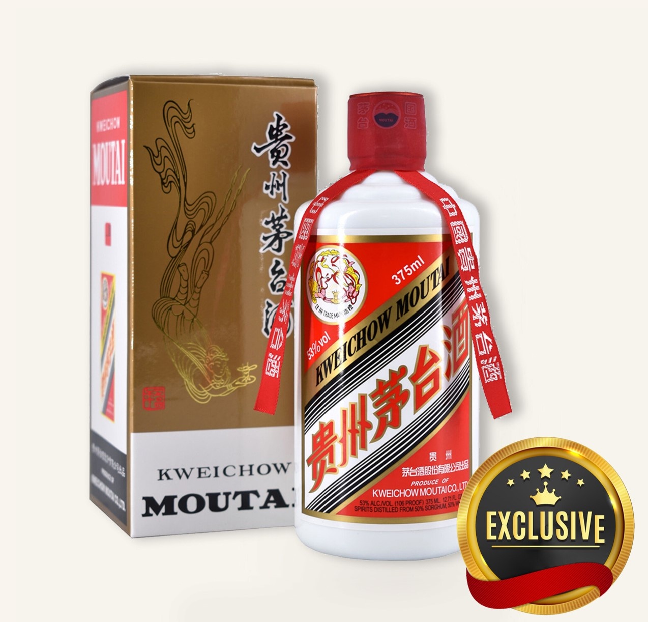 Kweichow Moutai 2019 375ml 贵州茅台$248 - Uncle Fossil Wine&Spirits