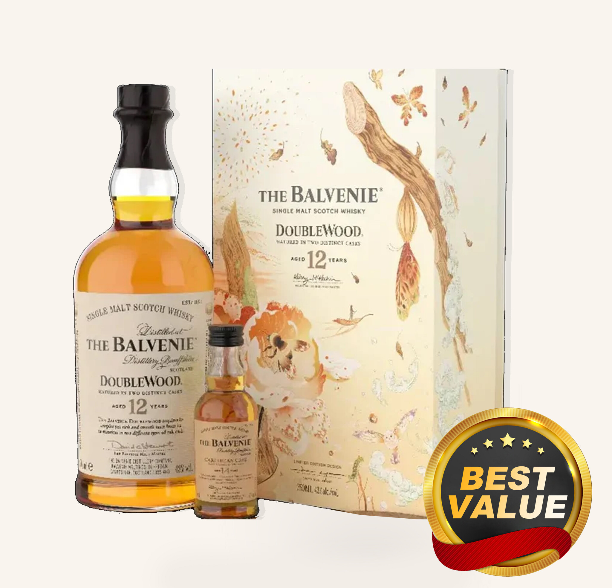 The Balvenie DoubleWood 12 Year A Gift Shaped Gift Set $72 - Uncle