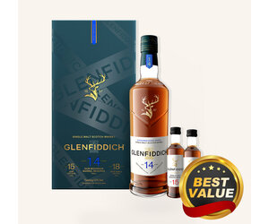 Glenfiddich 14 Year Old Bourbon Barrel Reserve Gift Set with Two