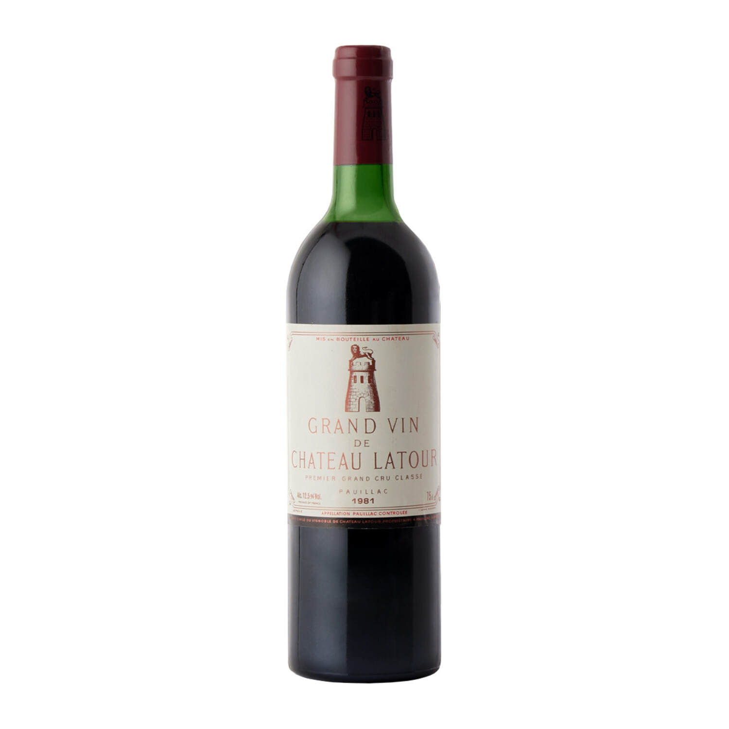 Chateau Latour Pauillac Bordeaux Red Blends 1981 750ml $719