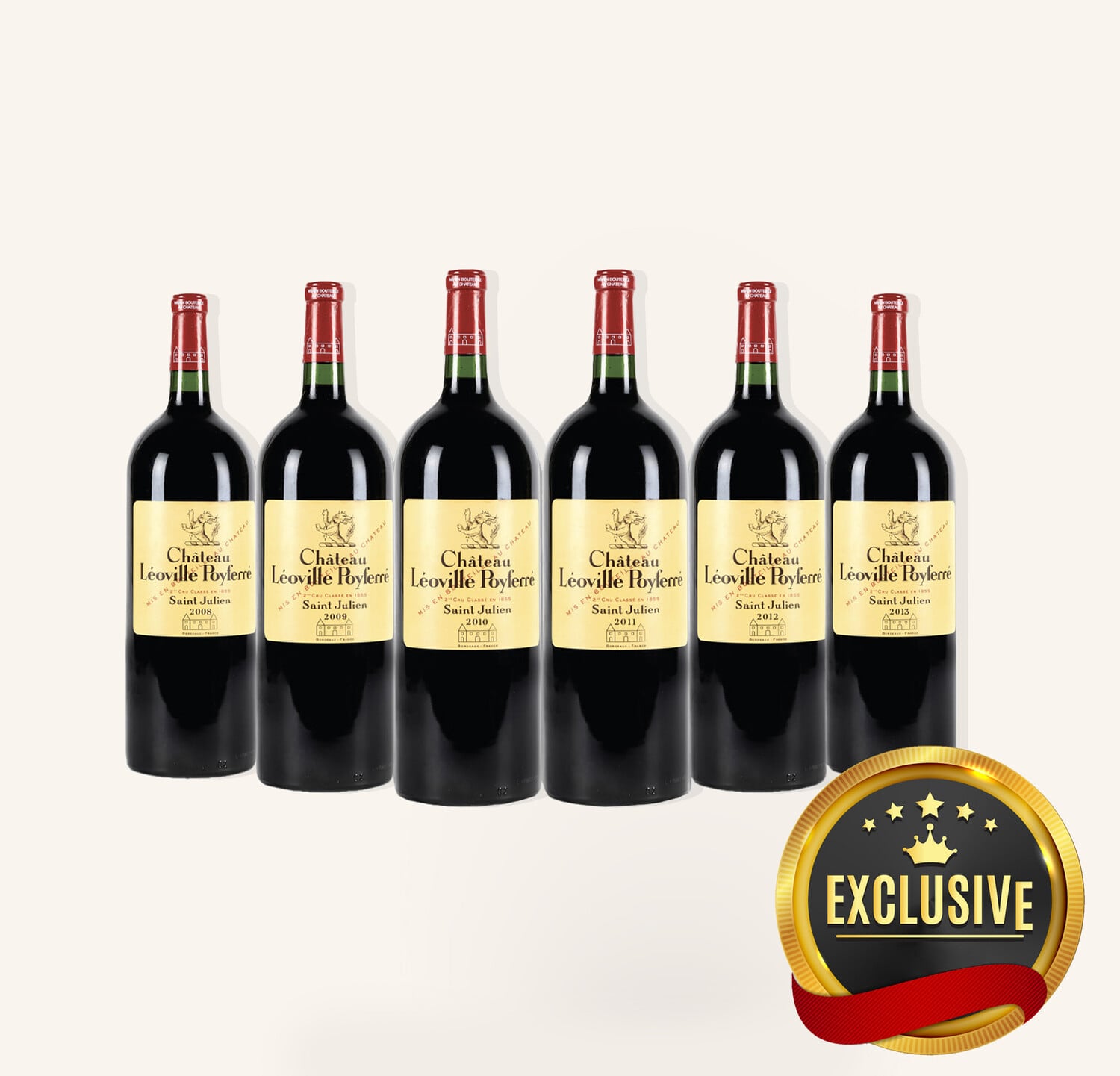 Chateau Leoville Poyferre St-Julien Bordeaux Verticals 2008-2013 Chateau Leoville Poyferre St-Julien Bordeaux Verticals 2008-2013