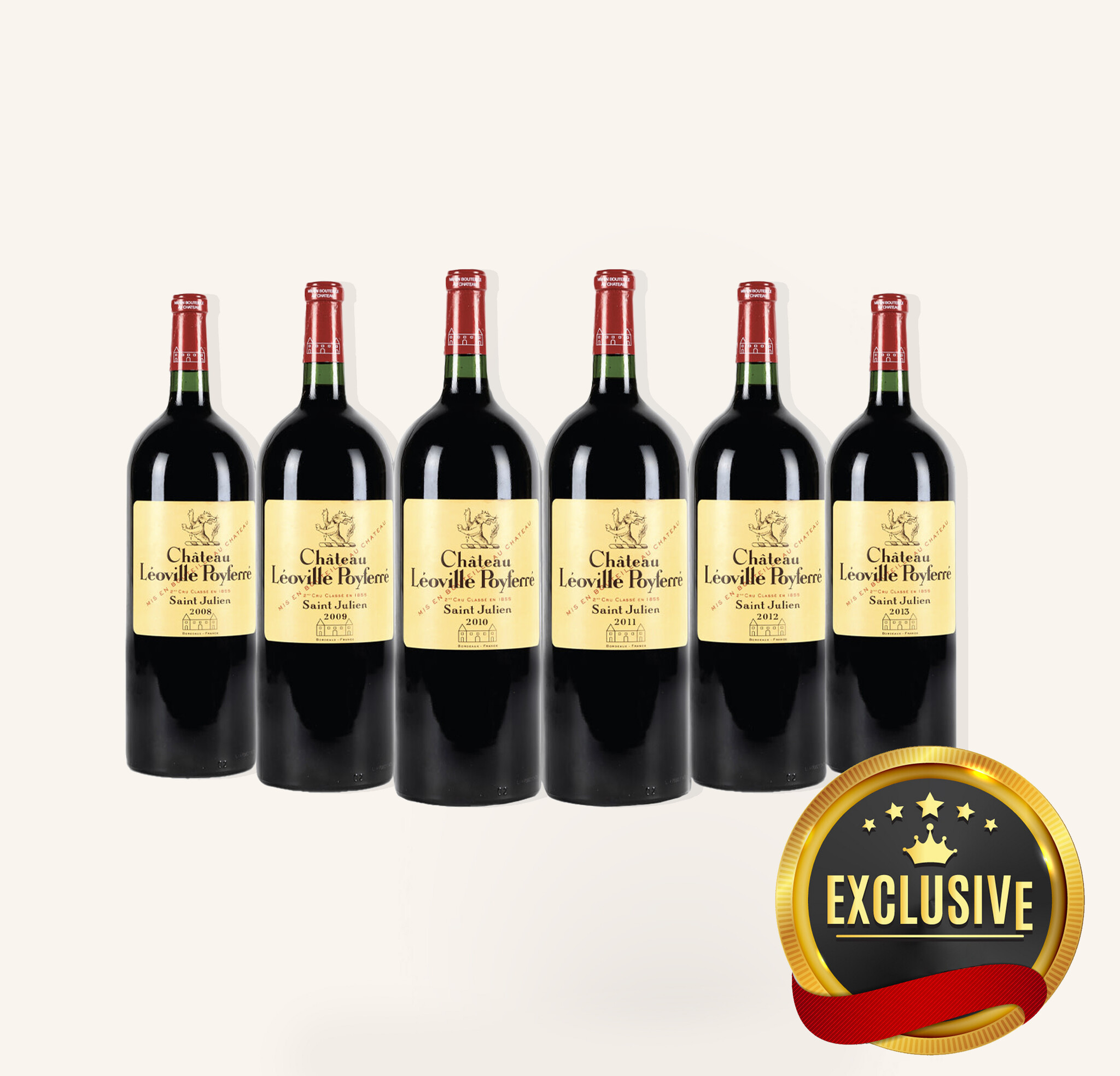 Chateau Leoville Poyferre St-Julien Bordeaux Verticals 2008-2013
