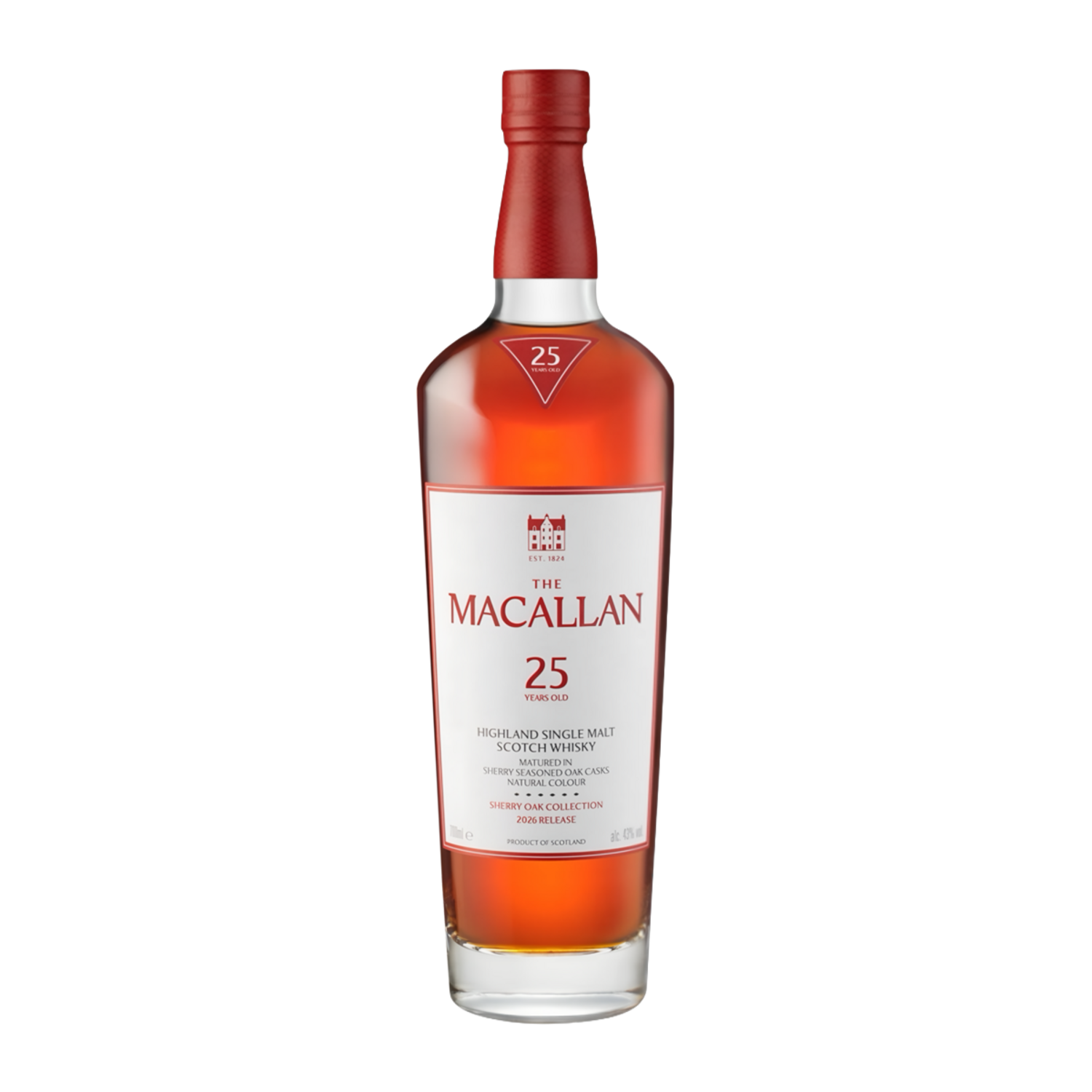 The Macallan 25 Yr Sherry Oak Single Malt Scotch Whisky (2026