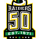 Raiders 50th Season Logo Patch - Vintage Color