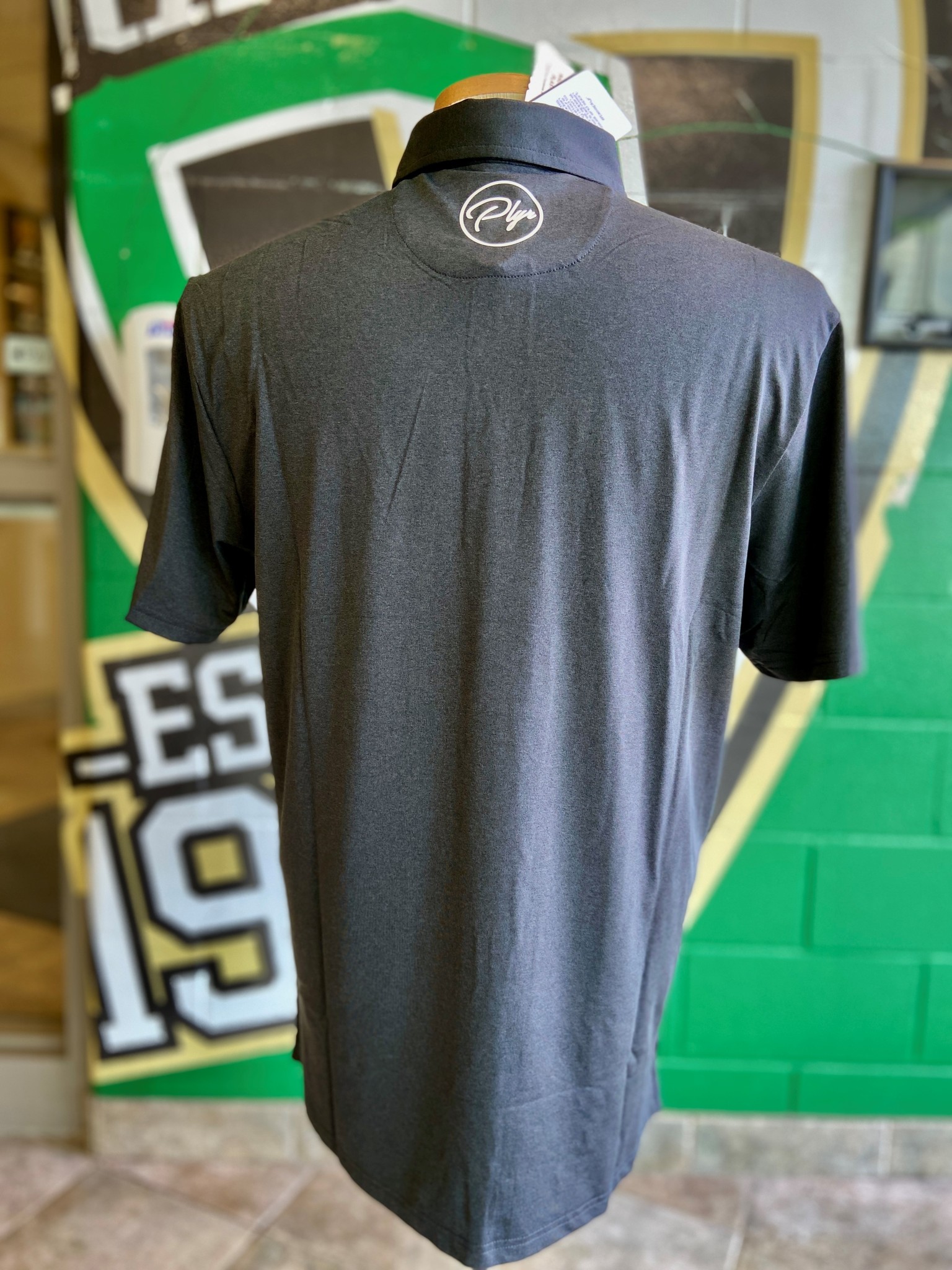 PLYR Raider PLYR Golf Shirts - BLACK/CHARCOAL