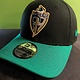 New Era Black Green Stretch