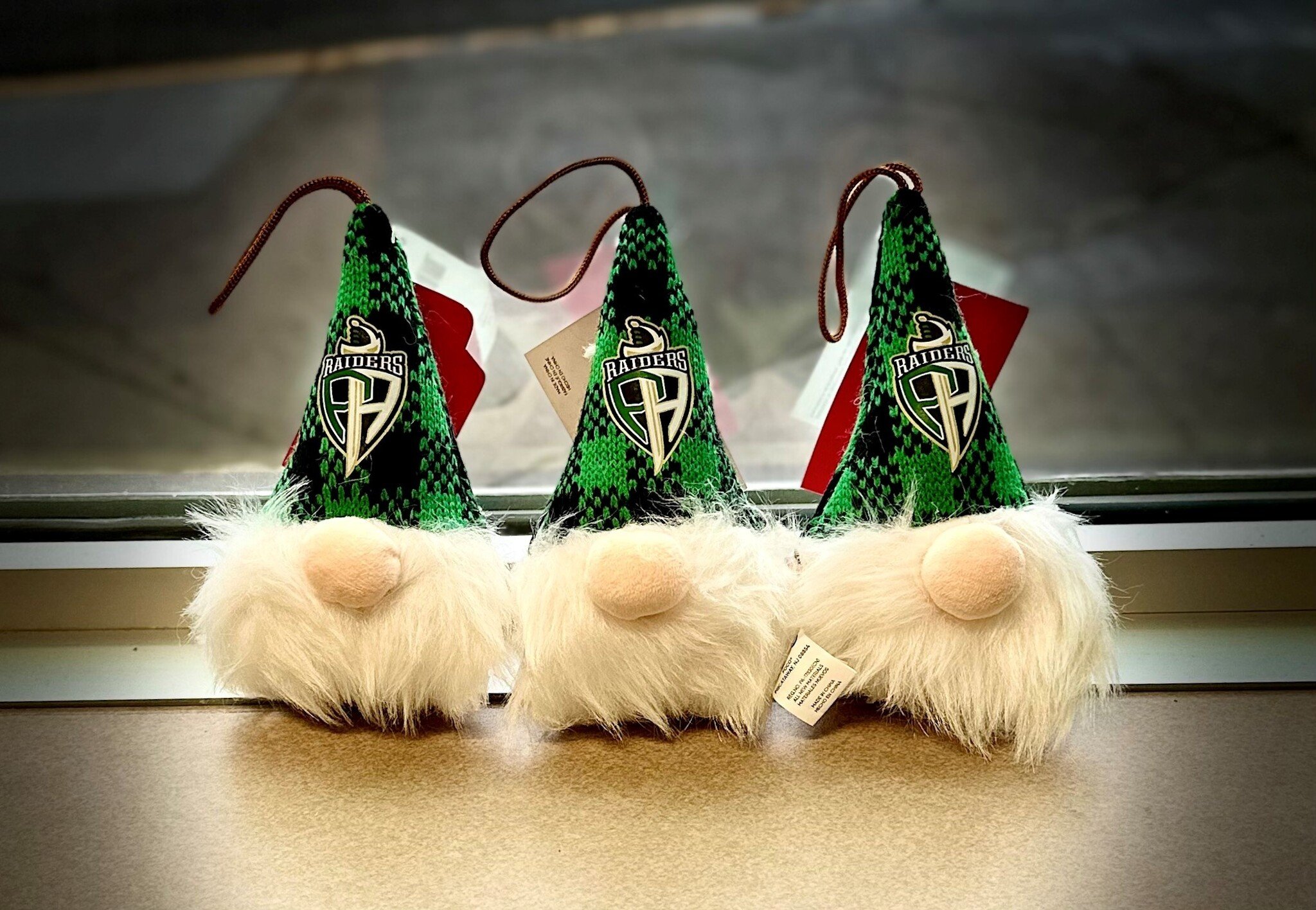 Foco Raiders Plaid Gnome Ornament