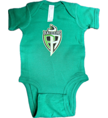 Rabbitskin Raiders Kelly Green Infant Onesie