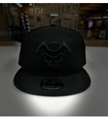950 Skull Black on Black Trucker