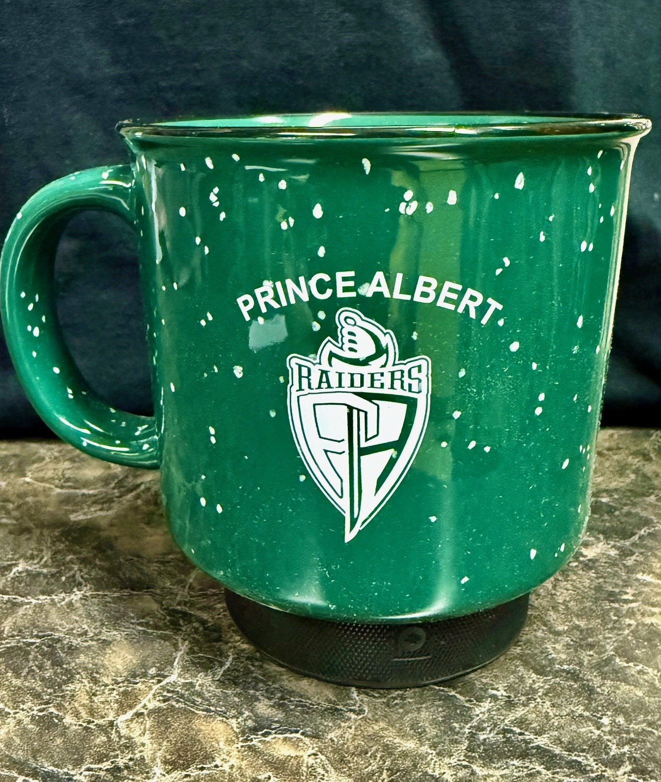 Raiders Campfire Green Ceramic Mugs