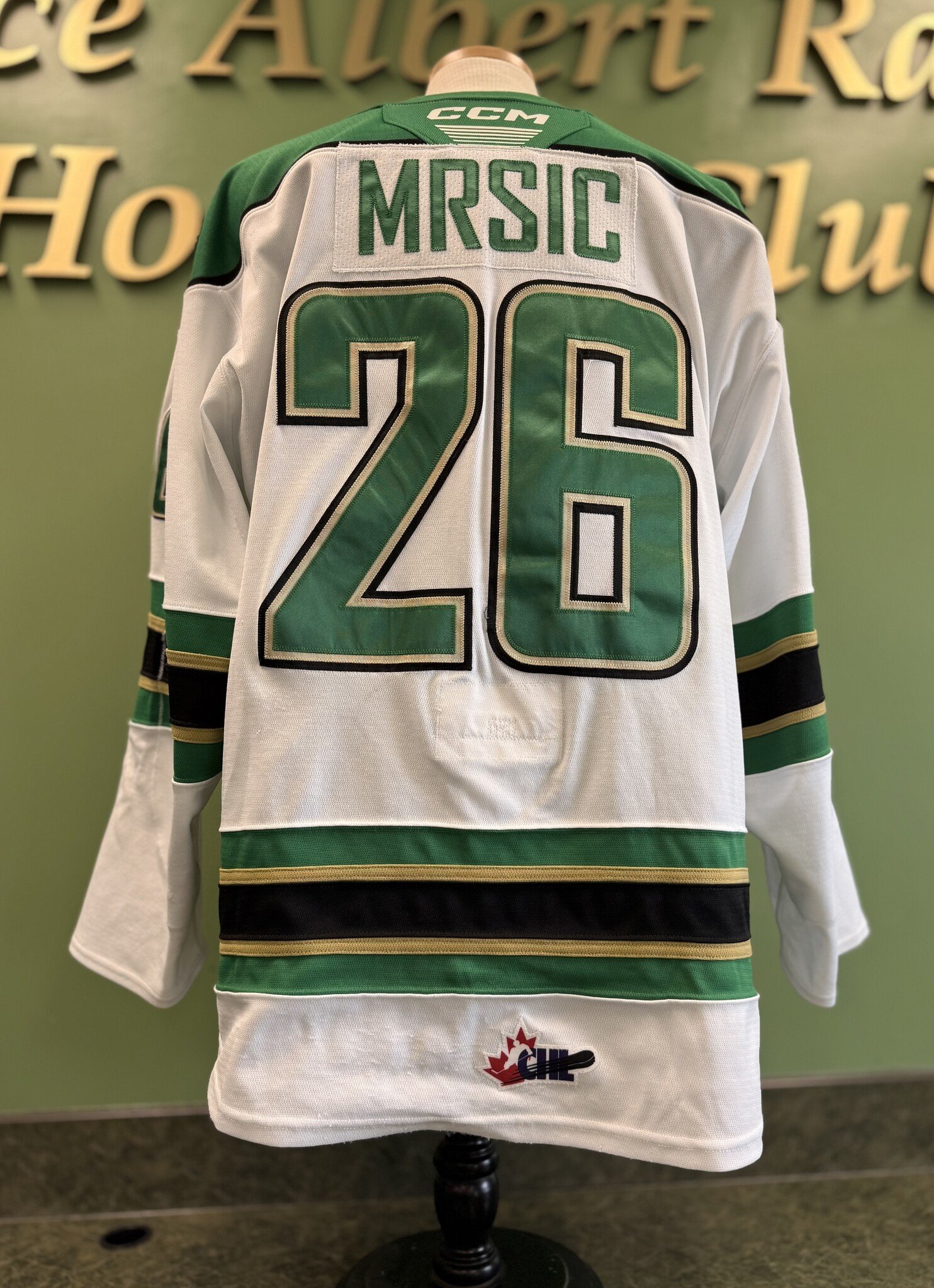 CCM White Game Worn Jerseys