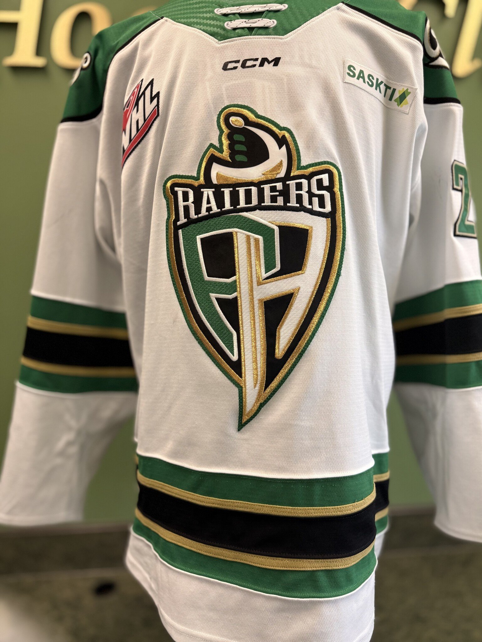 CCM White Game Worn Jerseys