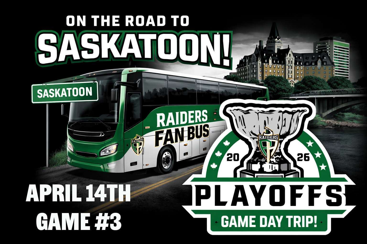 April 14th - Game 3: Raiders @ Blades