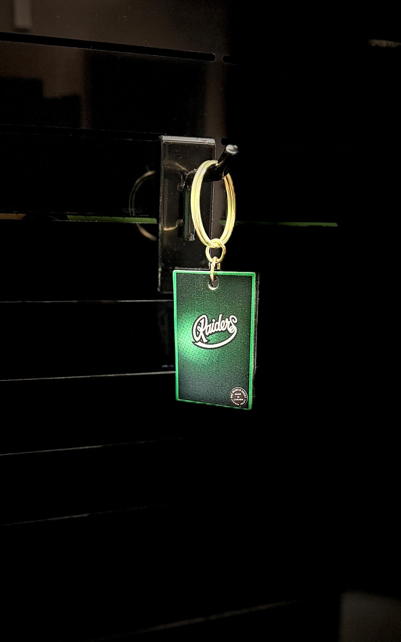 Leather Treaty Keychain w/Tag - Double Sided