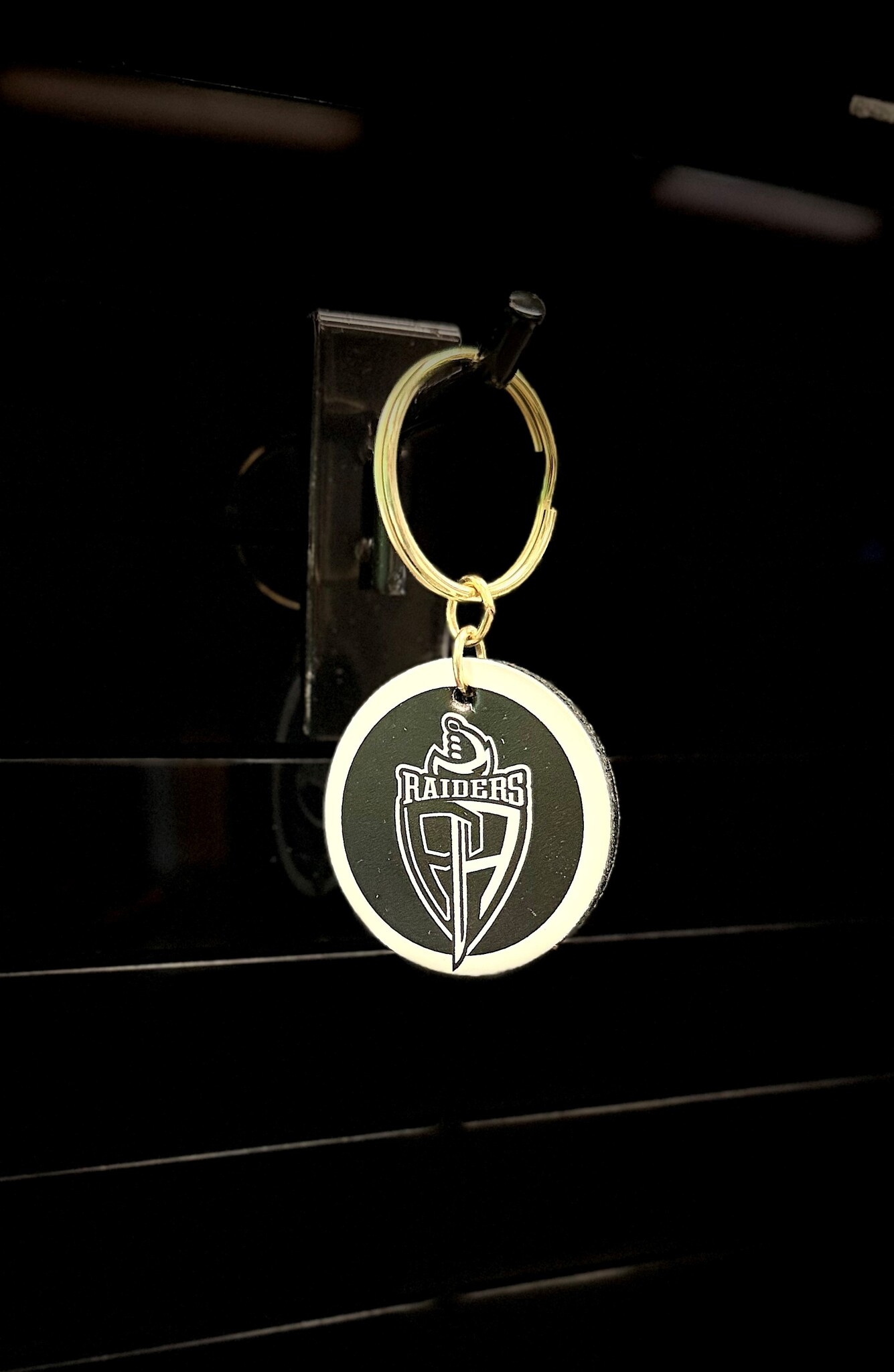 Leather Treaty Keychain w/Tag - Double Sided