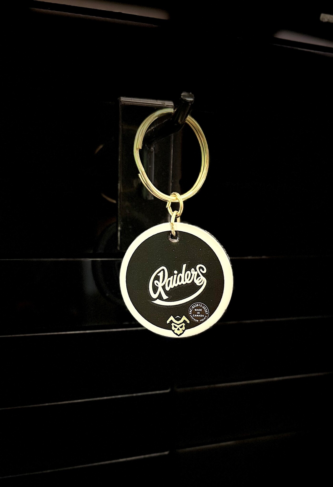 Leather Treaty Keychain w/Tag - Double Sided