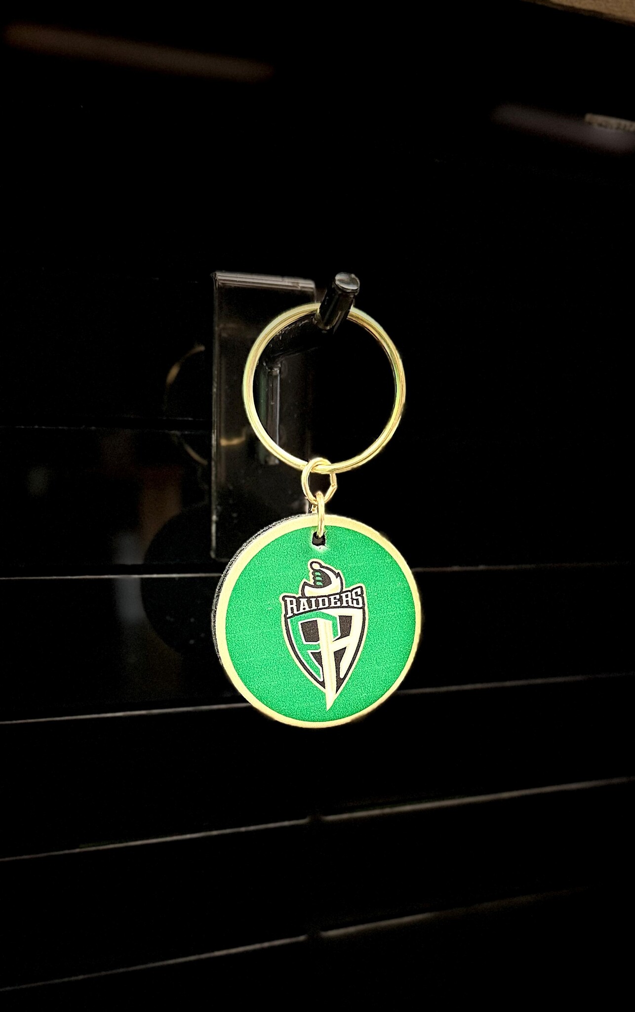 Leather Treaty Keychain w/Tag - Double Sided