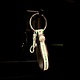 Leather Treaty Loop Keychain w/Claw