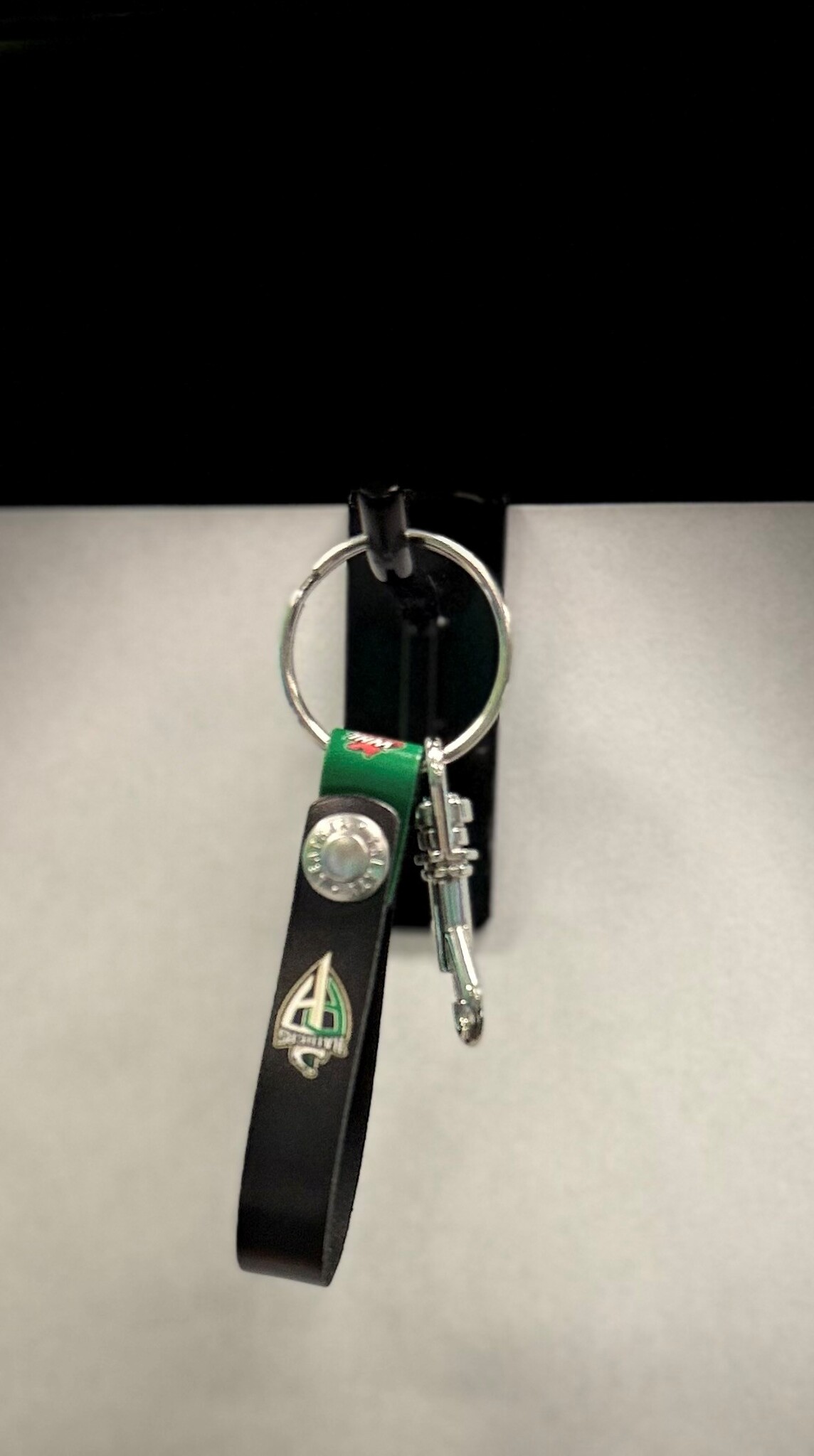 Leather Treaty Loop Keychain w/Claw