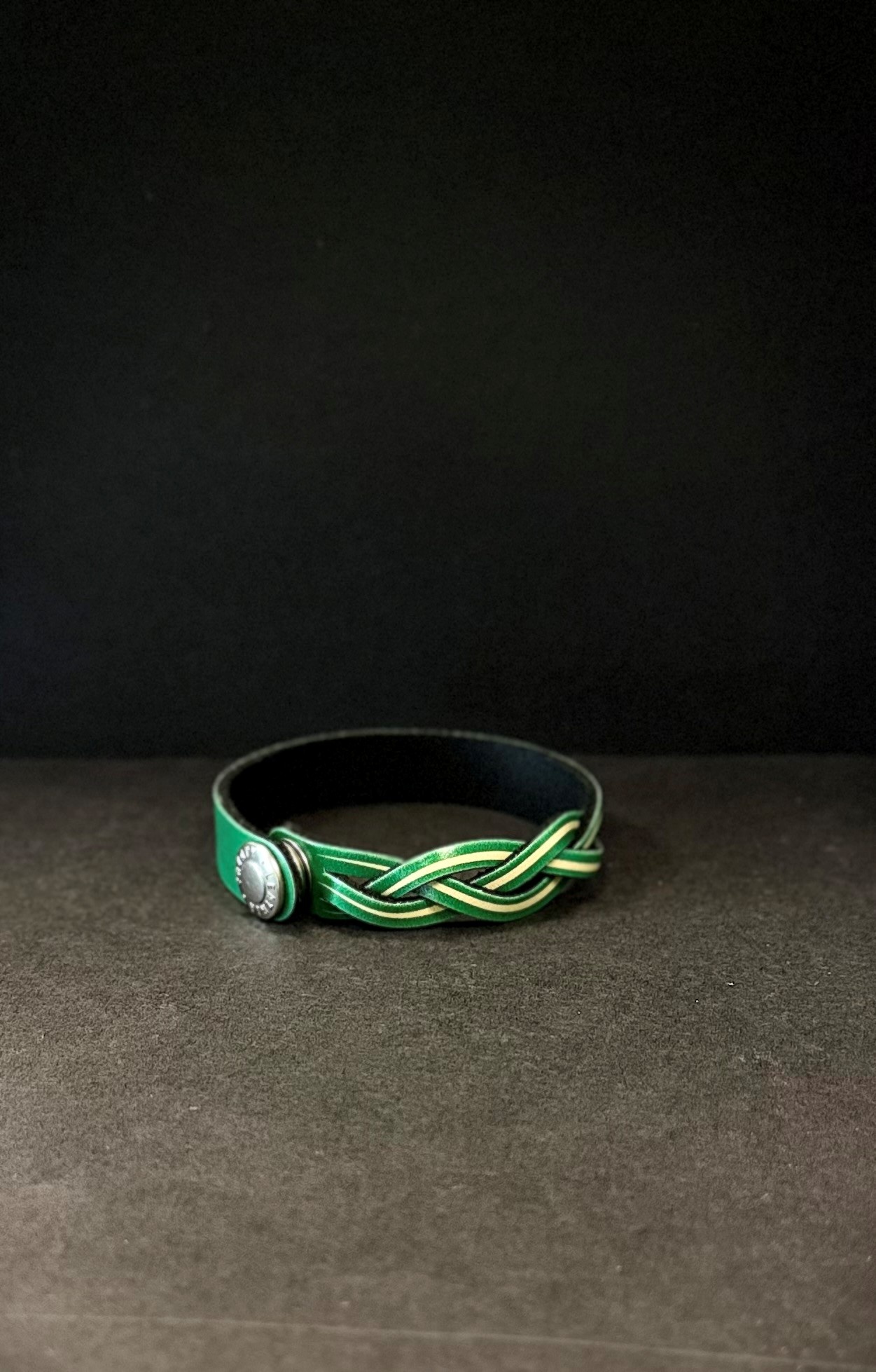 Leather Treaty Single Braid Bracelet