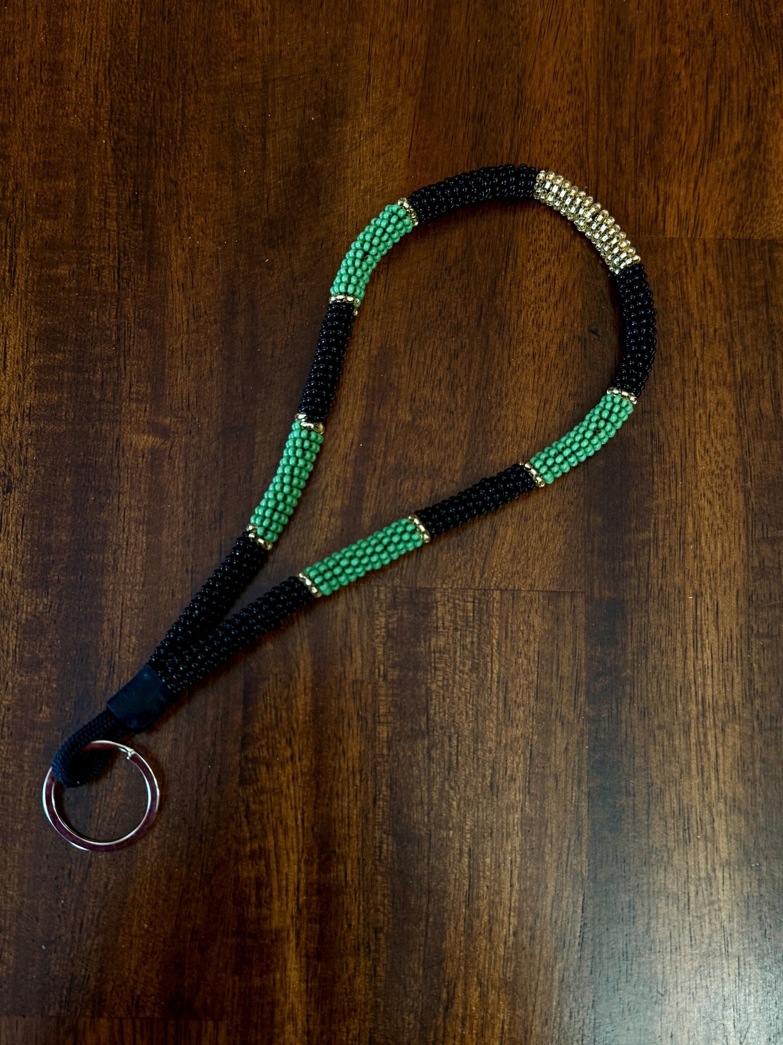 Raiders Beaded Lanyard