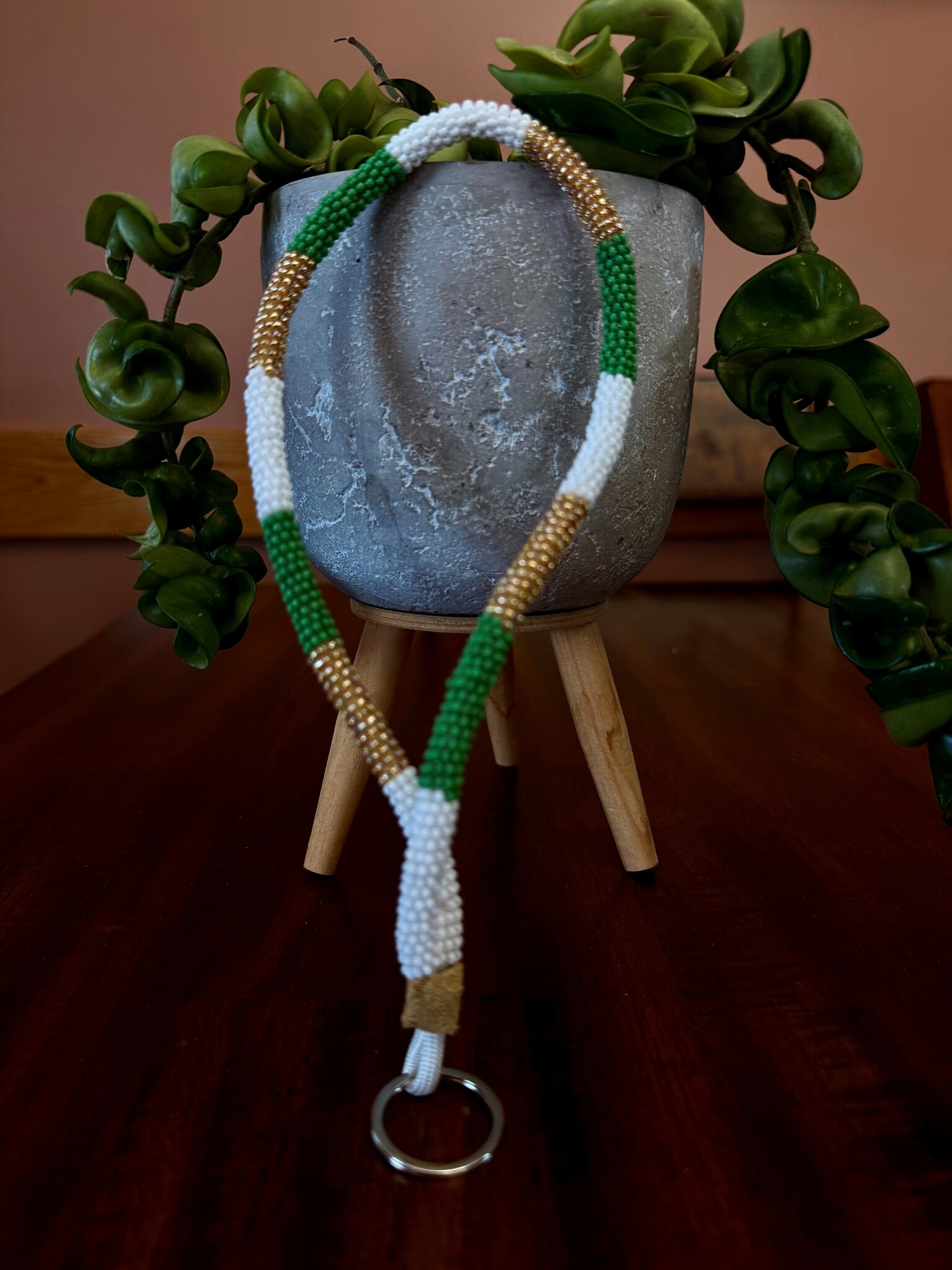 Raiders Beaded Lanyard