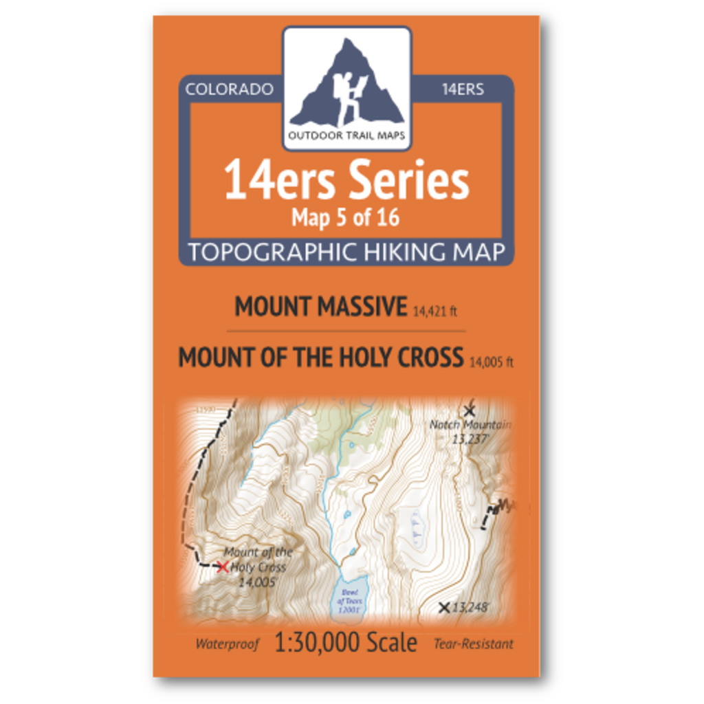 Outdoor Trail Maps Colorado 14ers Series Maps 