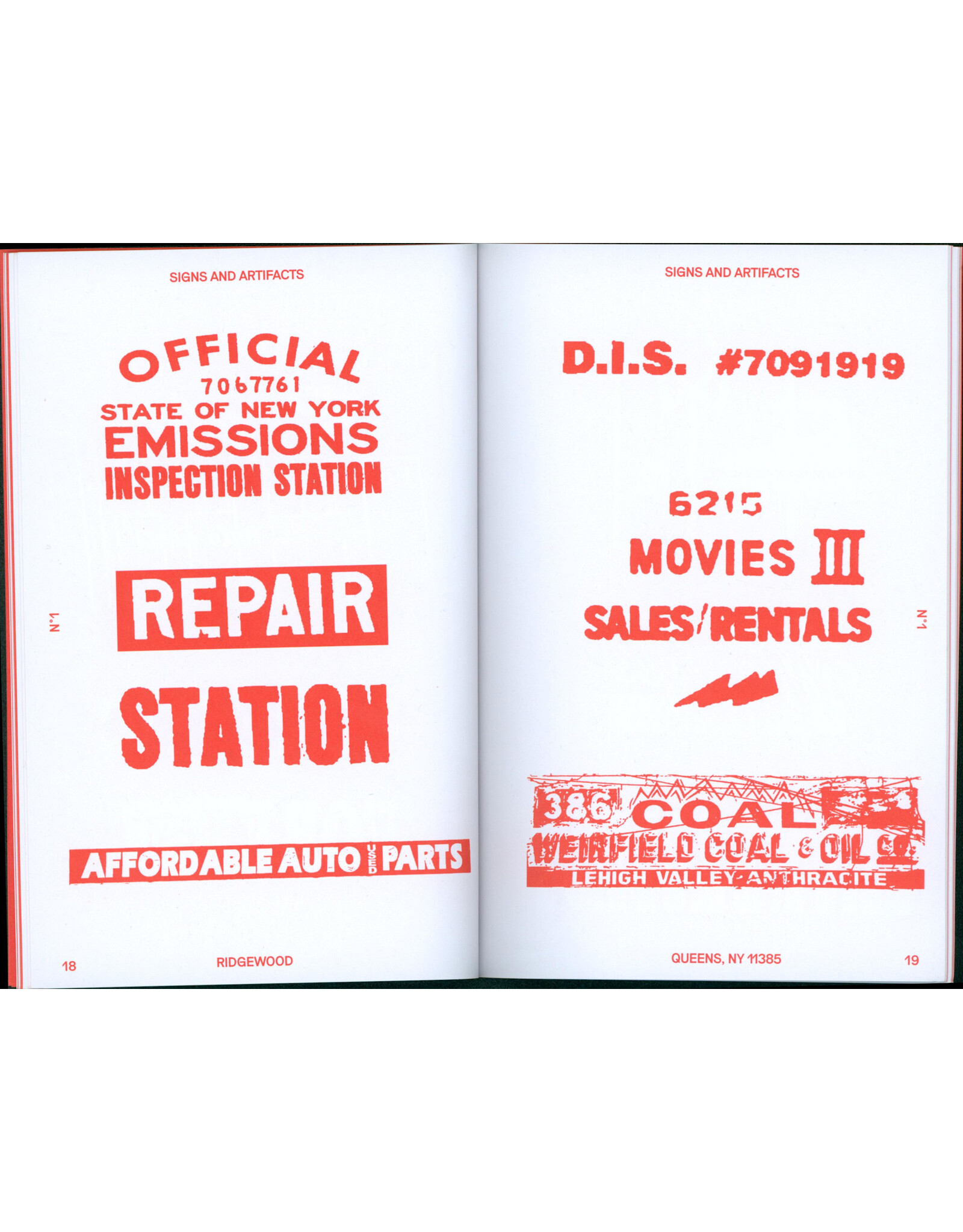 Signs & Artifacts No. 1: Ridgewood