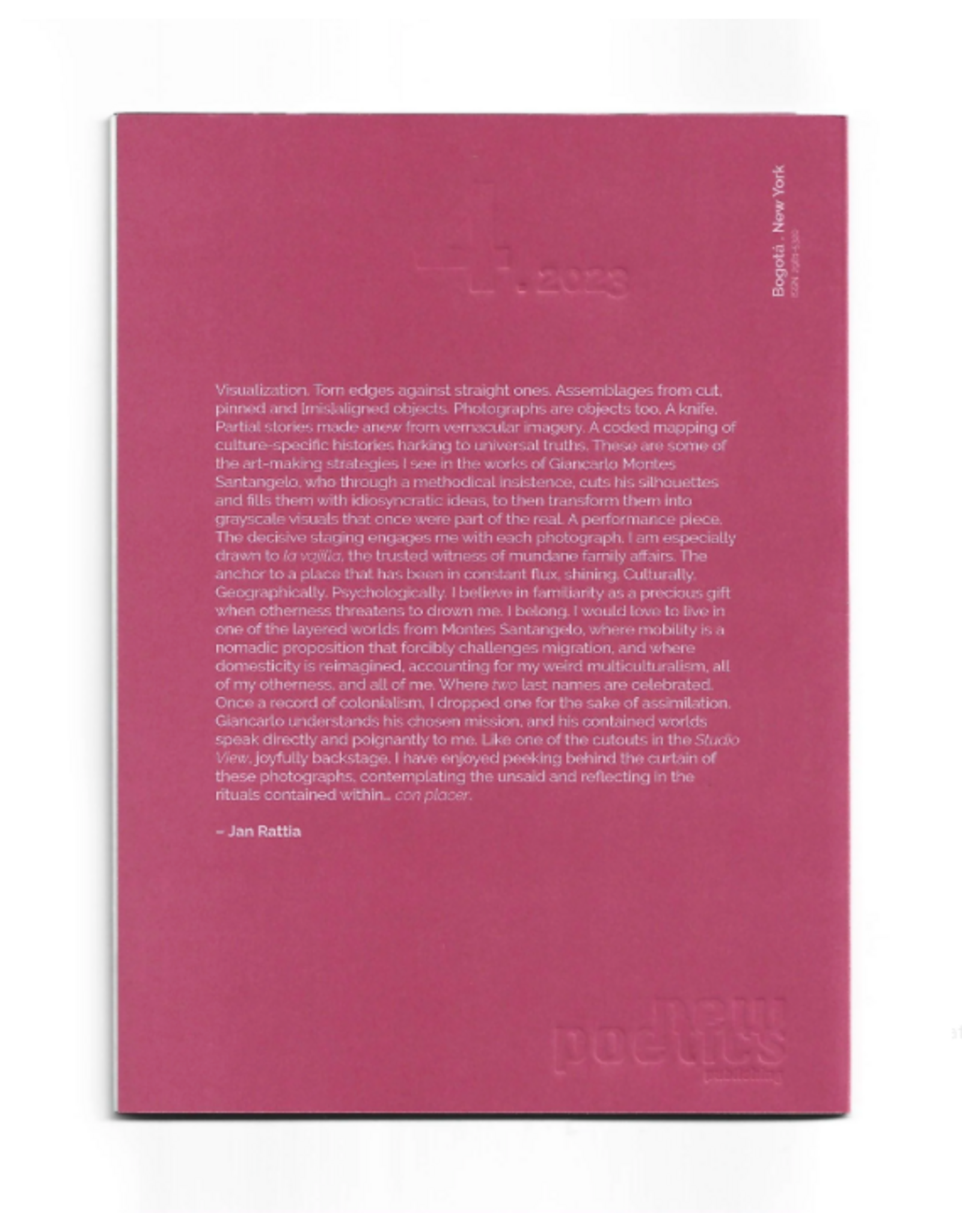 Giancarlo Montes Santangelo: each one with their own drawing of the past